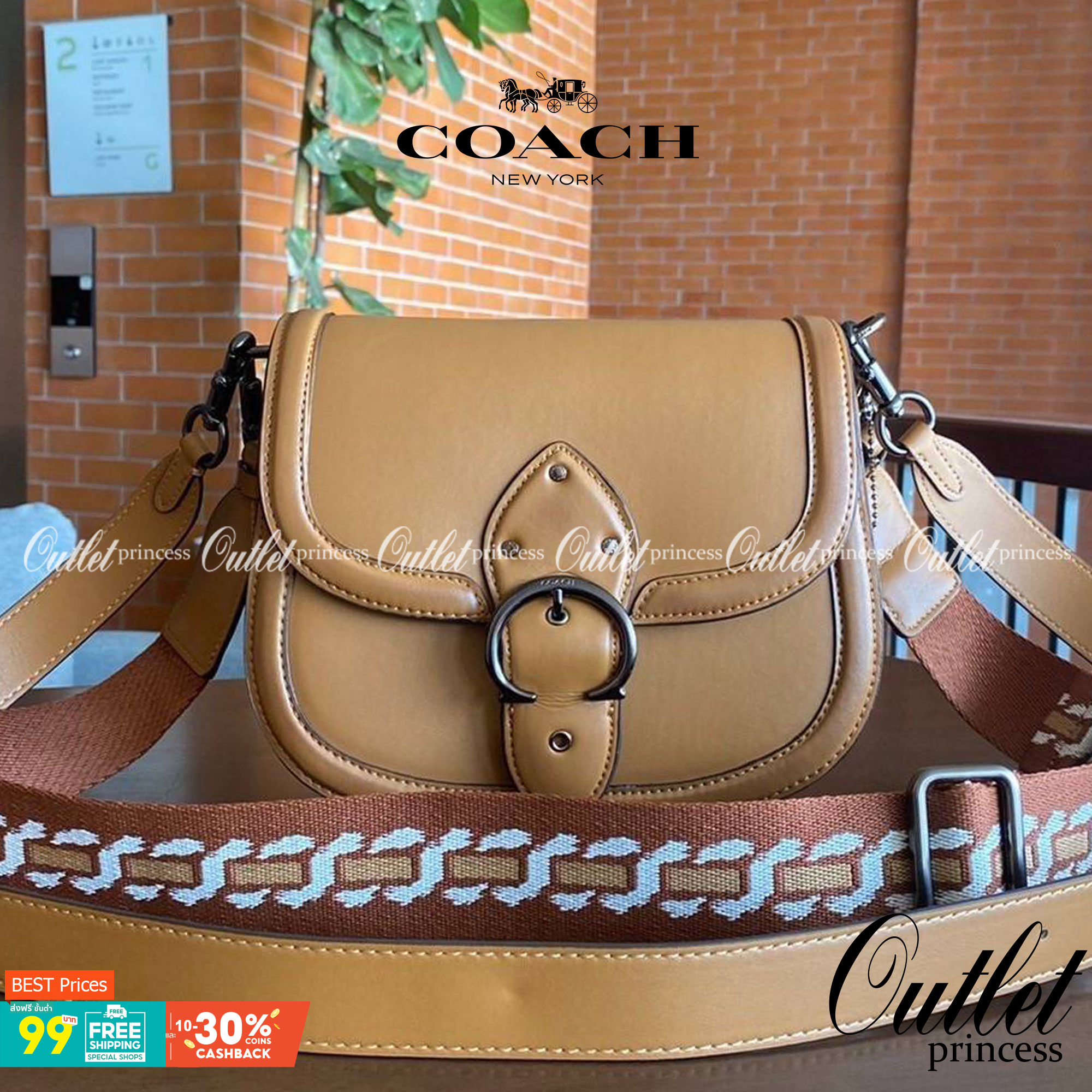 COACH C0749 BEAT SADDLE BAG(COACH C0749) 💖สวยหรู ดูดี เป็นรุ่นที่หลายคนรอค่อย จะลุคแนวsports สาวเทห์ หรือสไตล์สาวหวานเรียบร้อย ได้หมดคะ มาพร้อมสายสะพาย 2 เส้น คุ้มเกินคุ้ม วัสดุหนังแท้ชั้นดี หนังสวย อะไหล่แบรนด์ที่ดูเด่นคลาสสิคตรงด้านหน้า เปิดปิดก