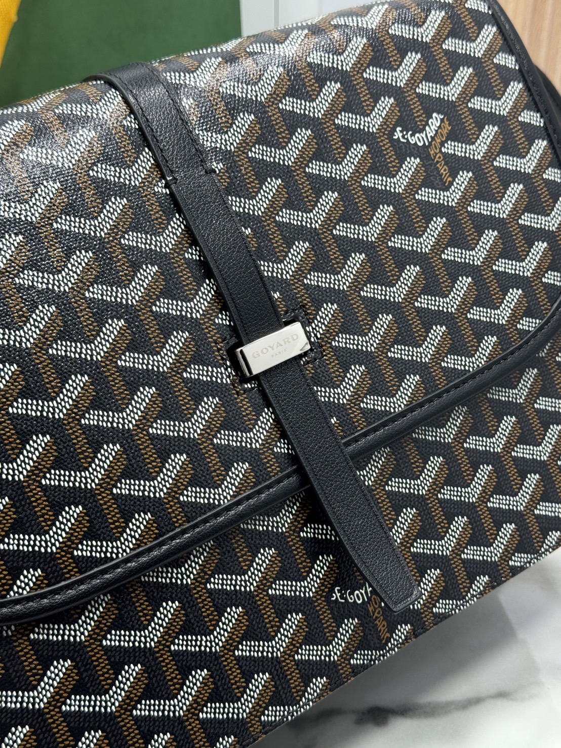 ORI | สลับแท้ GOYARD Belvedere MM Bag 29cm กระเป๋าสะพายทรงแมสเซ็นเจอร์แบรนด์หรูสัญชาติฝรั่งเศส หนังแท้ แคนวาสแท้อย่างดี