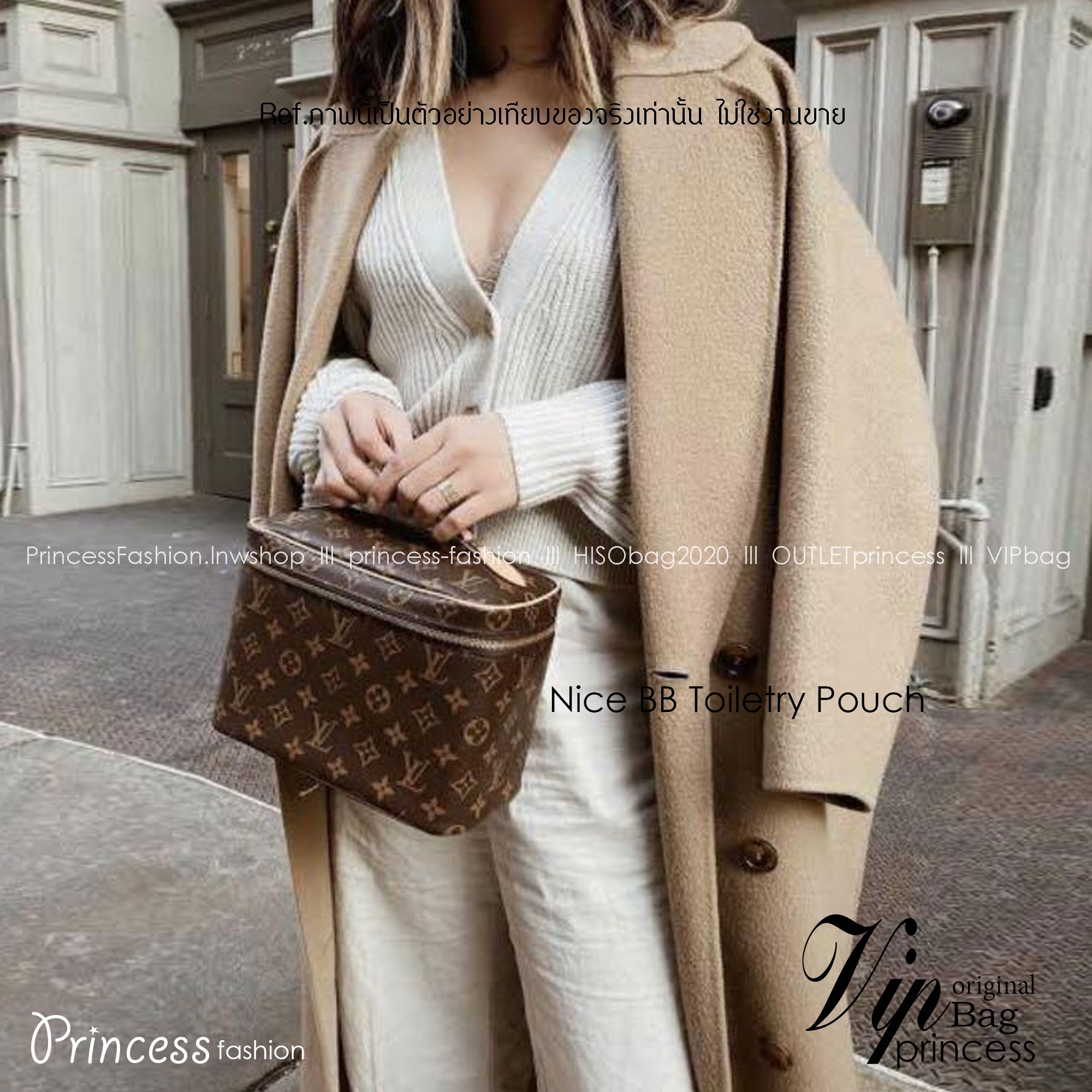 LV Nice Mini Toiletry Pouch / LV Nice Vanity / LV Nice BB Toiletry Pouch Monogram Canvas Bag พร้อมส่ง 3 ไซส์ Rare item กระเป๋าใส่เครื่องสำอางค์งานแบรนด์หรู ครบไซส์ มีสายยาวให้สะพายข้างได้ ในขนาด 6" และ 8" สายถอดได้ งานสวยตามรูปค่ะ