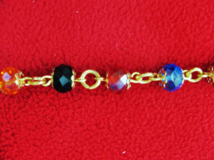 สร้อยคอทองเหลืองคริสตัลค่ะ