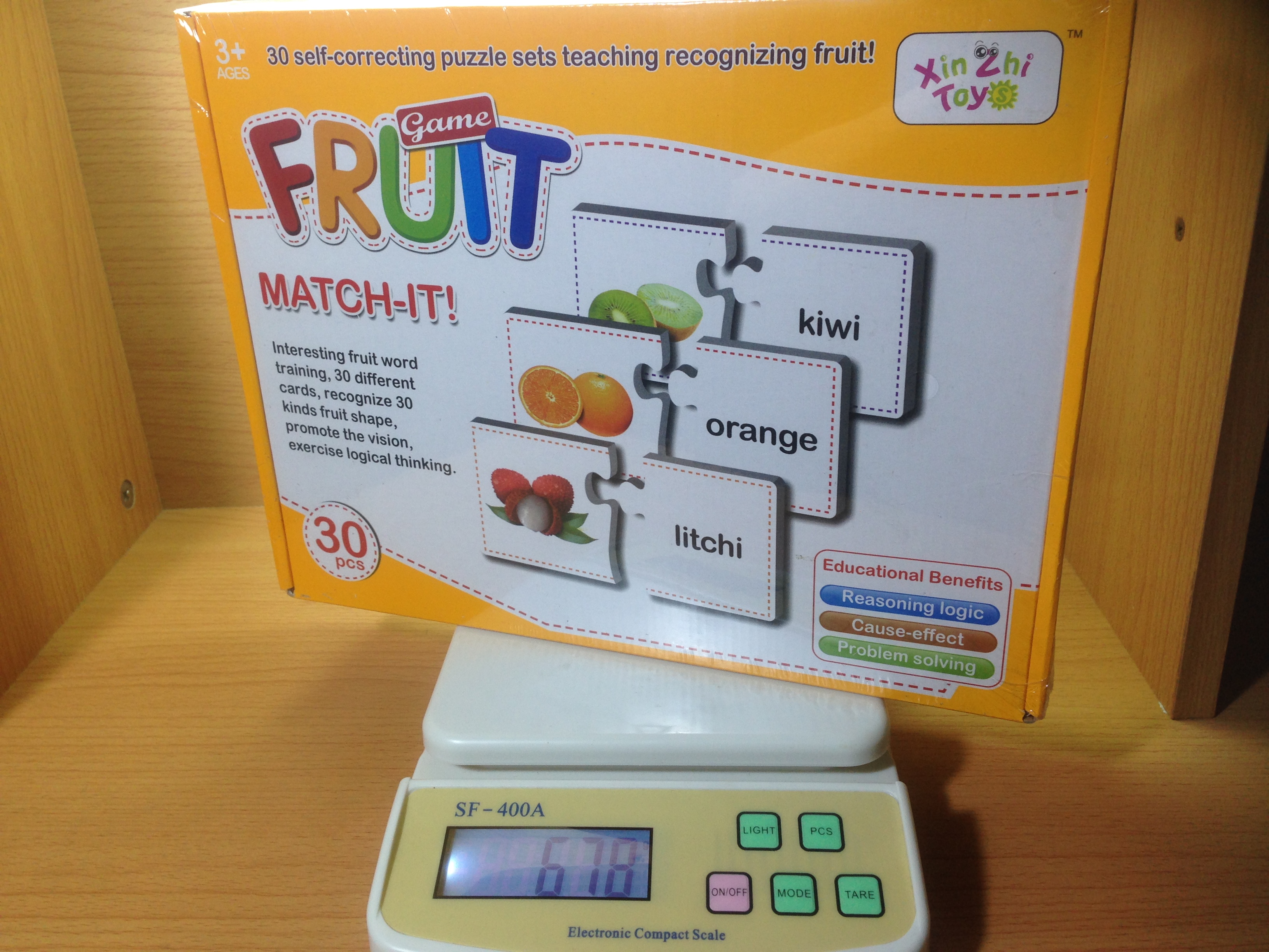 เกมจิ๊กซอจับคู่คำศัพท์ หมวดผลไม้ Fruit