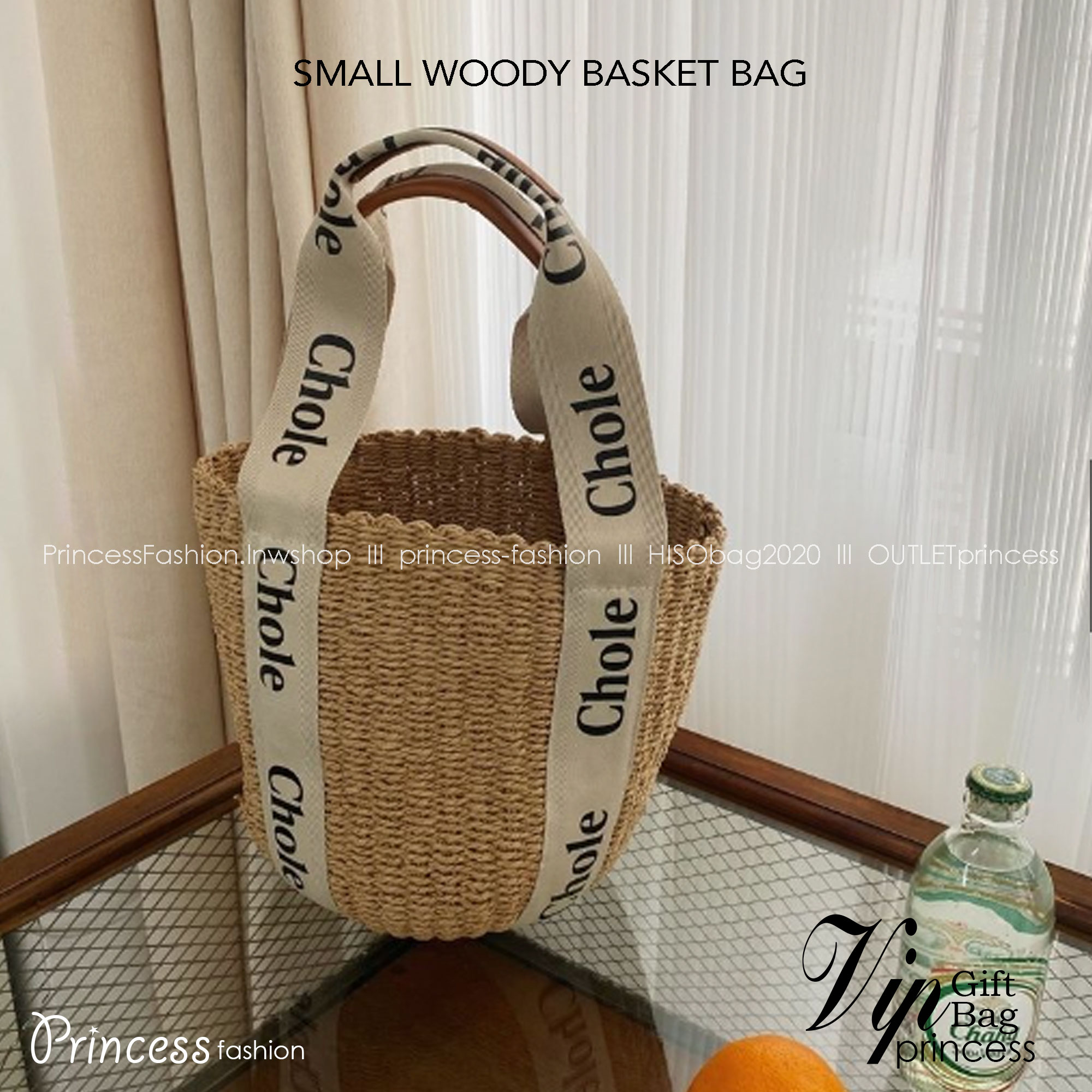 CHLOE small woody basket / Chloe bucket กระเป๋าสะพายสานทรงตะกร้า ใบเล็ก ยอดฮิตติดลมของแบรนด์ ด้วยวัสดุสังเคราห์จากธรรมชาติ สานทอเต็มใบออกมาเป็นลวดลายสวยงาม