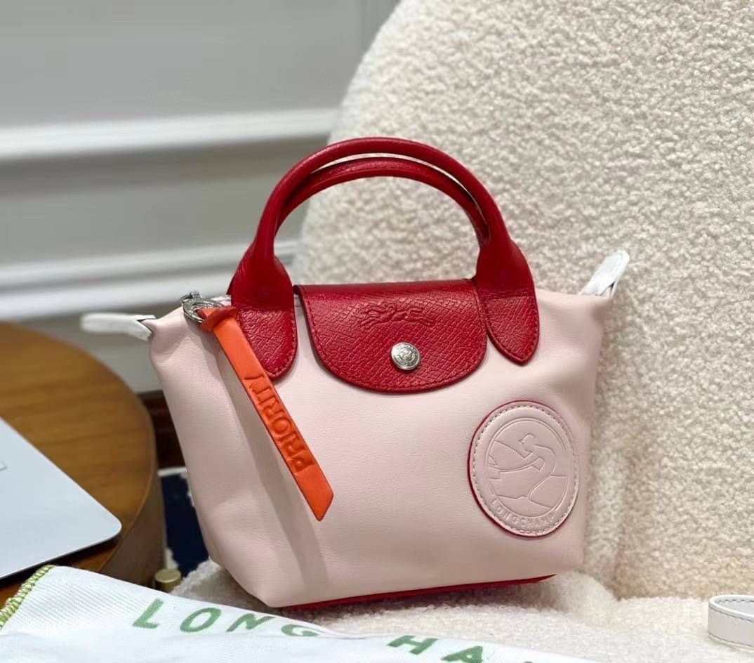 LONGCHAMP TOTE 2WAY BAG LE PLIAGE EXTRA L1500 พร้อมส่งที่ไทย กระเป๋าไซส์มินิ สีหวานละมุน ฟรีผ้าพันหู **สินค้าเกรดออริจินอล 1:1 สลับแท้ ใช้งานต่างประเทศได้