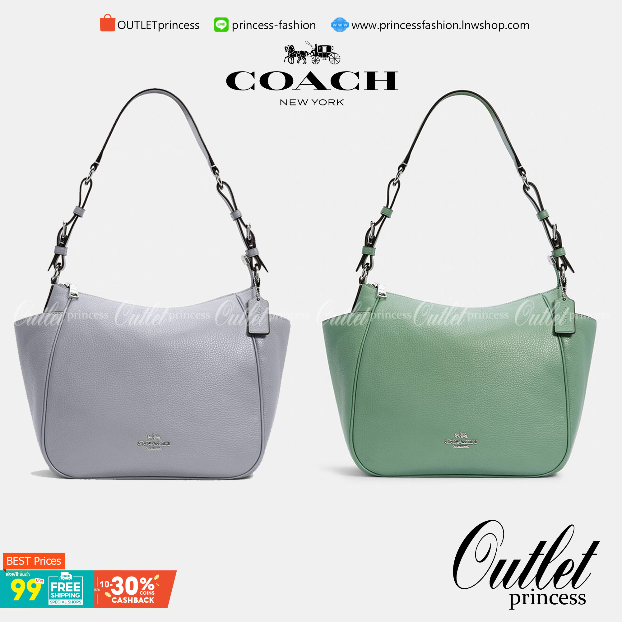 สินค้าออกใหม่ พร้อมคอลเลคชั่นสีใหม่ล่าสุดค่ะ! COACH RORI SHOULDER BAG ((C2855)) พร้อมส่งที่ไทย สวยก่อนใครแน่นอนค่ะ! กระเป๋าสะพายไหล่ หนังแท้ชั้นดีที่สุด หนังนิ่ม ทรงสวย หลงรักแน่นอนค่ะ