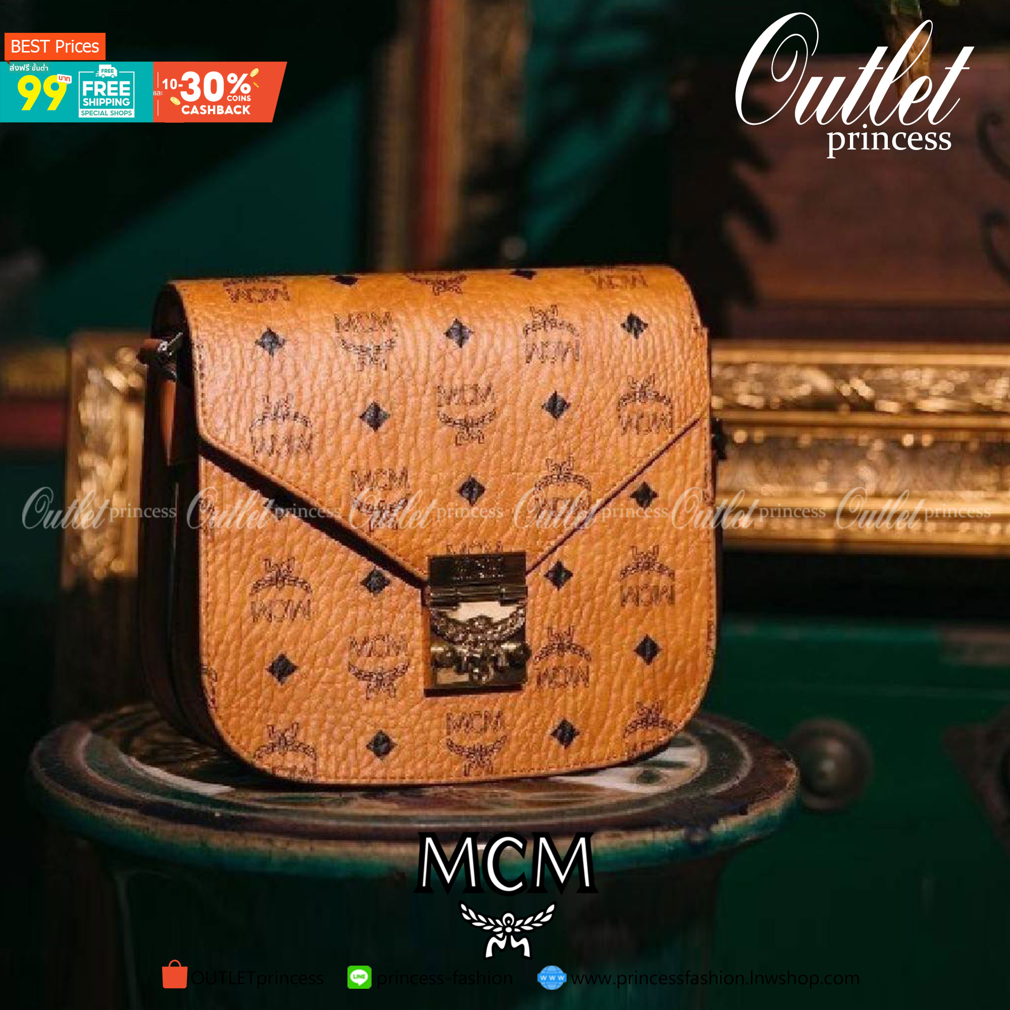 M.C.M PATRICIA SHOULDER BAG IN VISETOS กระเป๋าสะพายไหล่/ข้าง ดีไซน์ได้อย่างมีสไตล์ ดูมีสเน่ห์ด้วยทรงกระเป๋าที่โค้งบริเวณฐาน ให้ความรู้สึกนุ่มนวลมากขึ้น ใบนี้แมทช์ได้กับทุกลุค เท่ๆ casual หรูหรา หวานๆ ก็ทำให้โดดเด่นได้ด้วยไอเท็มนี้ วัสดุหนังแคนวาสคุณภาพดี 