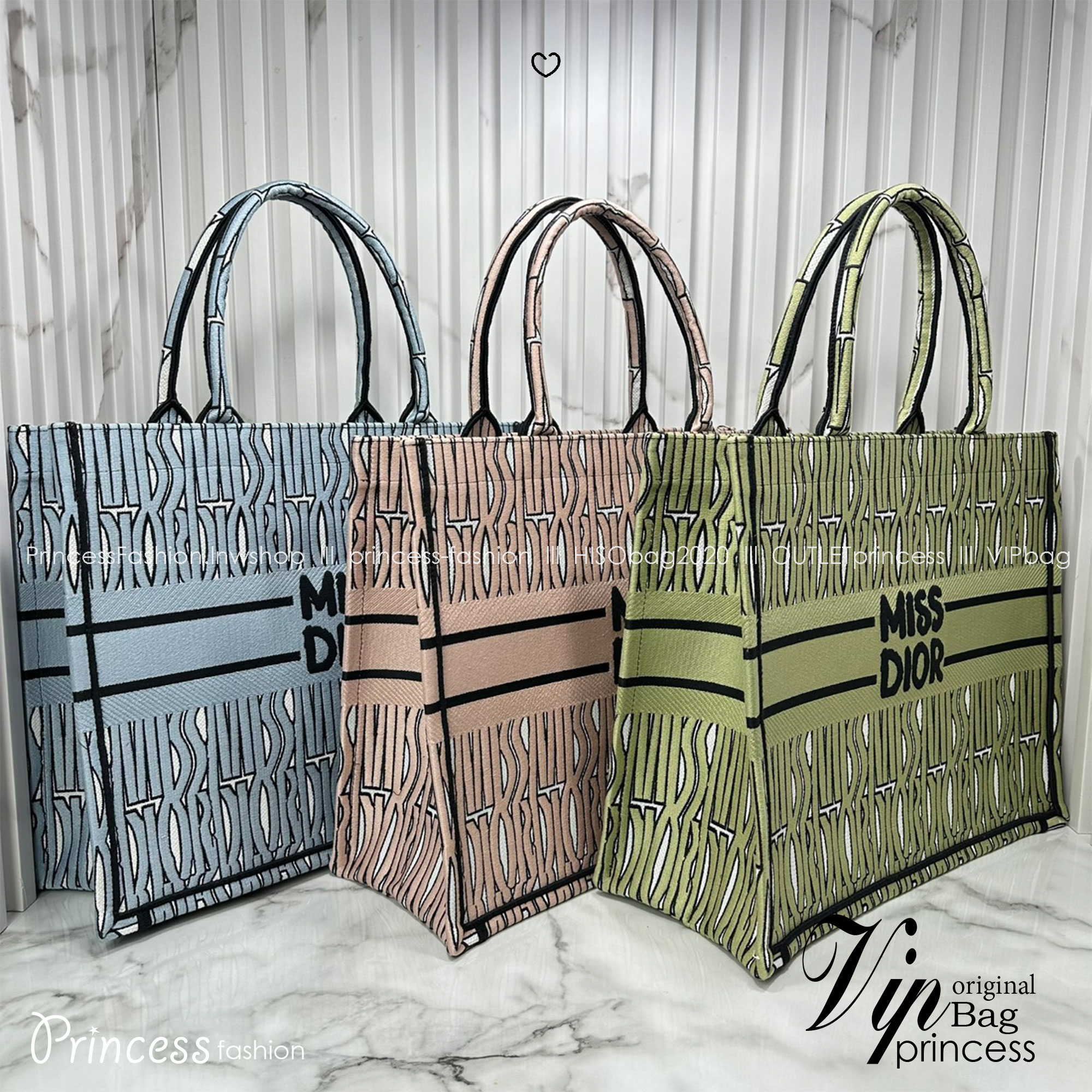 ORI หนังแท้ | Dior Miss Dior Allover Book Tote Handbag 16" กระเป๋าทรงโท้ทคอลใหม่ ดีไซน์ลวดลายกราฟฟิกสวยงามและหรูหราโดดเด่นไม่เหมือนใคร