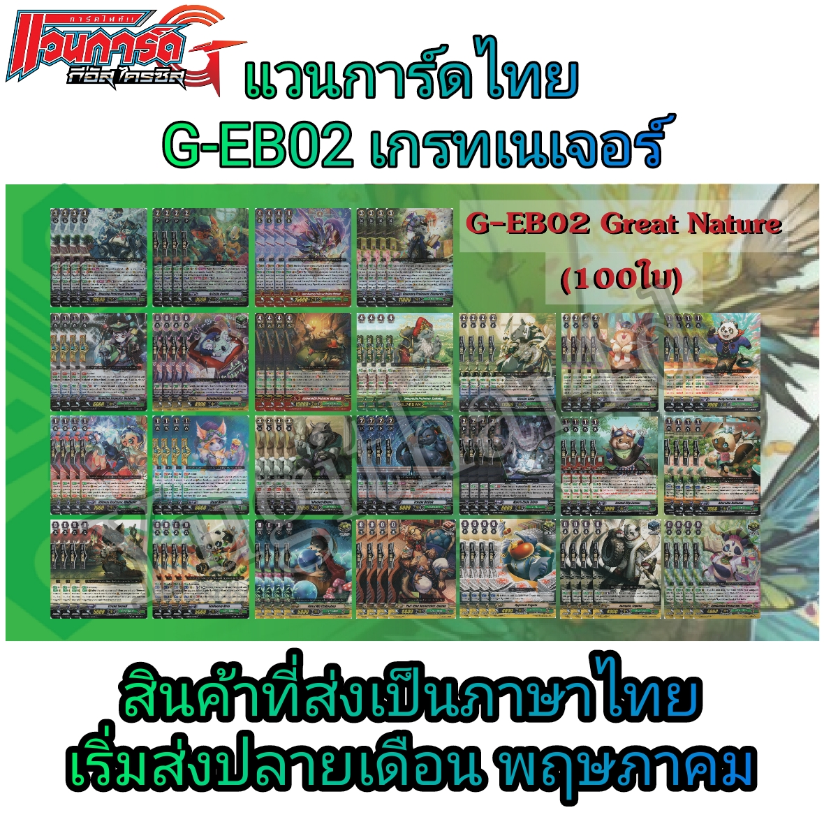 แวนการ์ด VGT-G-EB02 G-EB03 แบบยกกล่อง และแยกใบGR/ZR ขายดี