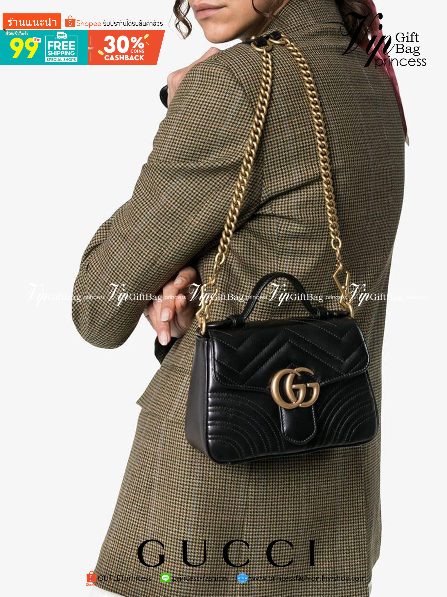 หนังแท้ GUCCI GG Marmont Mini Shoulder Bag / GG MARMONT MINI LEATHER พร้อมส่งที่ไทย งานหนังแท้ทั้งใบ สีดำคลาสสิก ใช้ได้ทุกโอกาส เป็นสีที่เข้าได้รับทุกชุด ทุกไลฟสไตส์ ภาพสินค้าถ่ายจากงานขายจริง ใช้งานต่างประเทศได้
