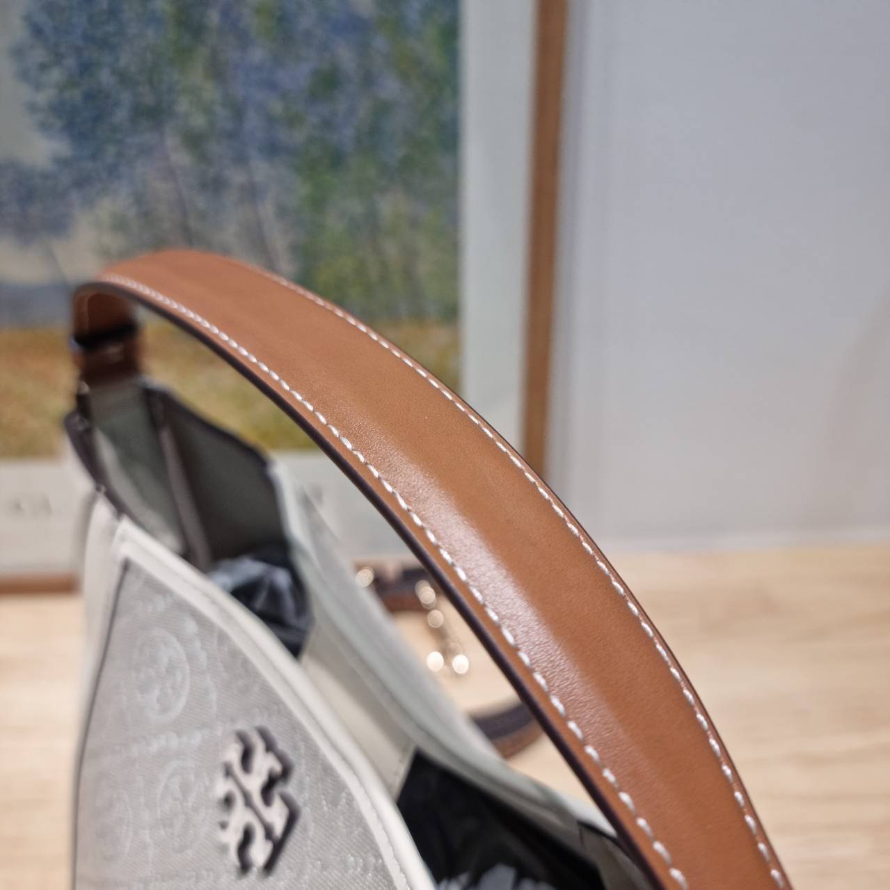 TORY BURCH SMALL T MONOGRAM MCGRAW BUCKET BAG กระเป๋าทรงบัคเก็ตโมโนแกรม เกรดออริ สลับแท้ 1:1 ใช้งานต่างประเทศได้