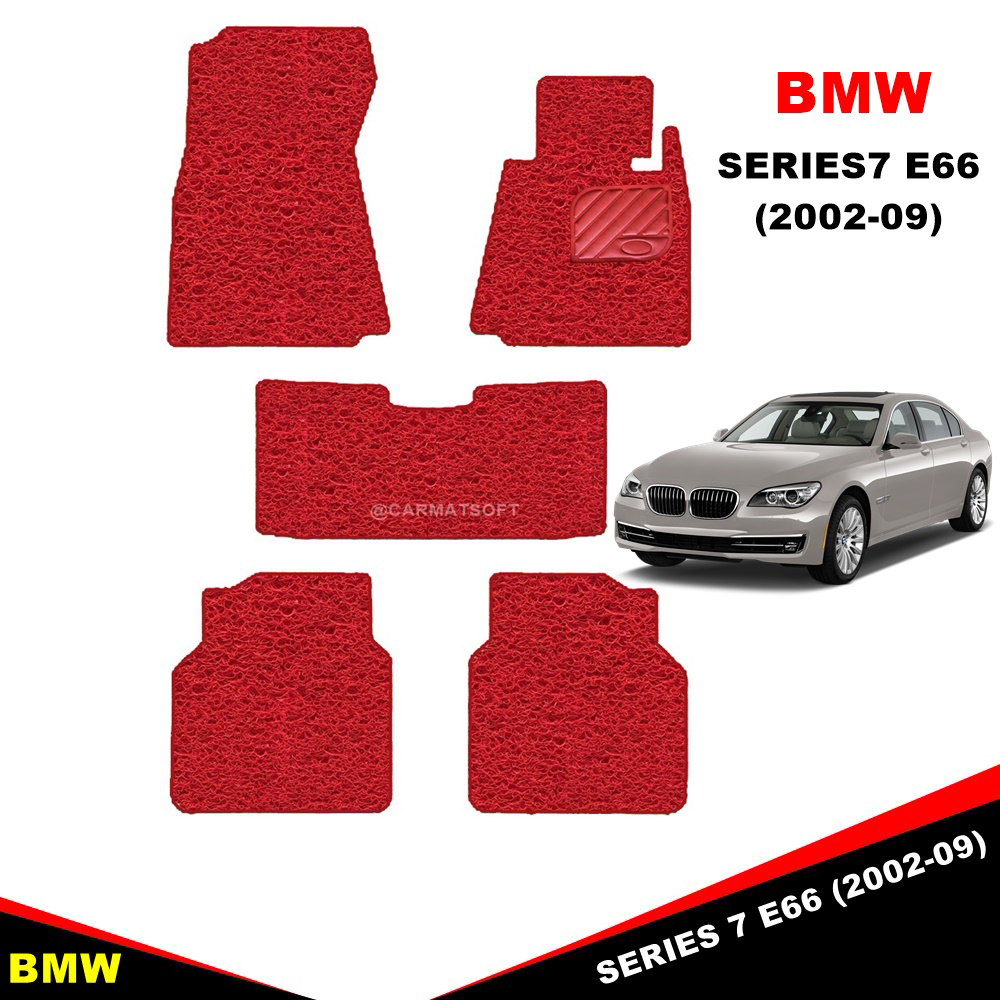 พรมไวนิลดักฝุ่น BMW SERIES 7 E66 (2002-09) พรมดักฝุ่นในรถบีเอ็มดับเบิลยู ซีรี่ส์ 7 เกรดA ใยหนานุ่มพิเศษ เข้ารูป100%