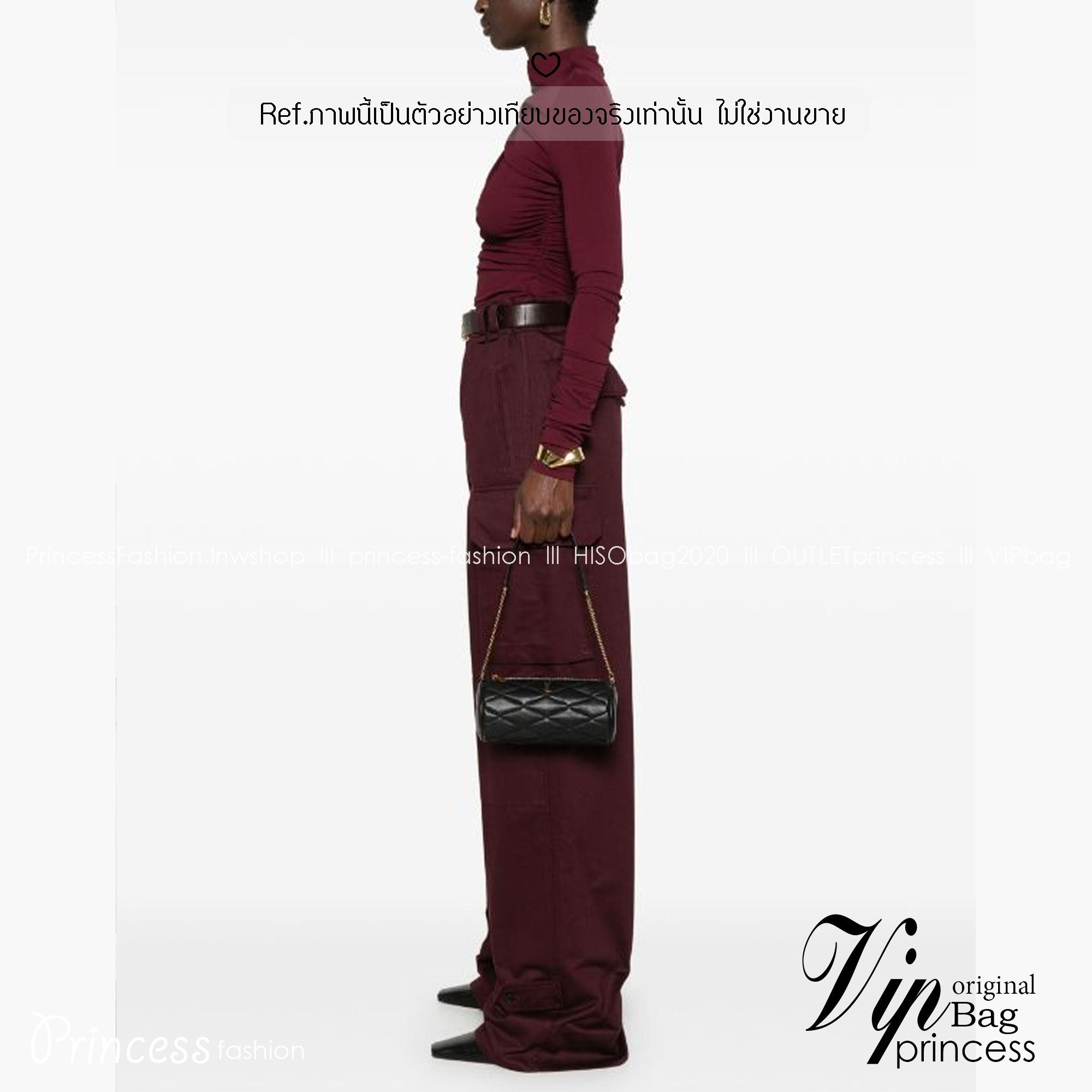 YSL Sade Mini Tube Bag กระเป๋าสะพายไหล่ดีไซน์ทรงกระบอก ให้คุณสนุกไปกับทุกสไตล์การแต่งตัว สวยหรูเรียบง่าย คงเอกลักษณ์ที่ให้ความเป็นผู้ดีในตัว -- [รับตัวแทนกระเป๋า]