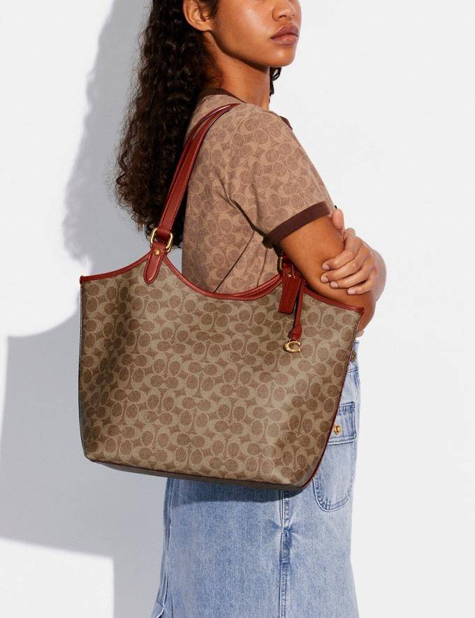 COACH C6336 DAY TOTE IN SIGNATURE CANVAS ใหม่ล่าสุด กับกระเป๋าทรงโท้ทใบใหญ่ สวยสะกดสายตา ด้วยดีไซน์ที่ดูเรียบง่าย แต่แฝงไปด้วยดีเทลเล็กๆ ที่เสริมให้ไอเท็มนี้ดูแพง พิเศษ กระเป๋าลูกใบเล็กอีกหนึ่งใบ พกติดกับกระเป๋า หรือจะเอาไปแยกใช้ก็ได้ วัสดุหนังแคนวาส สลับ