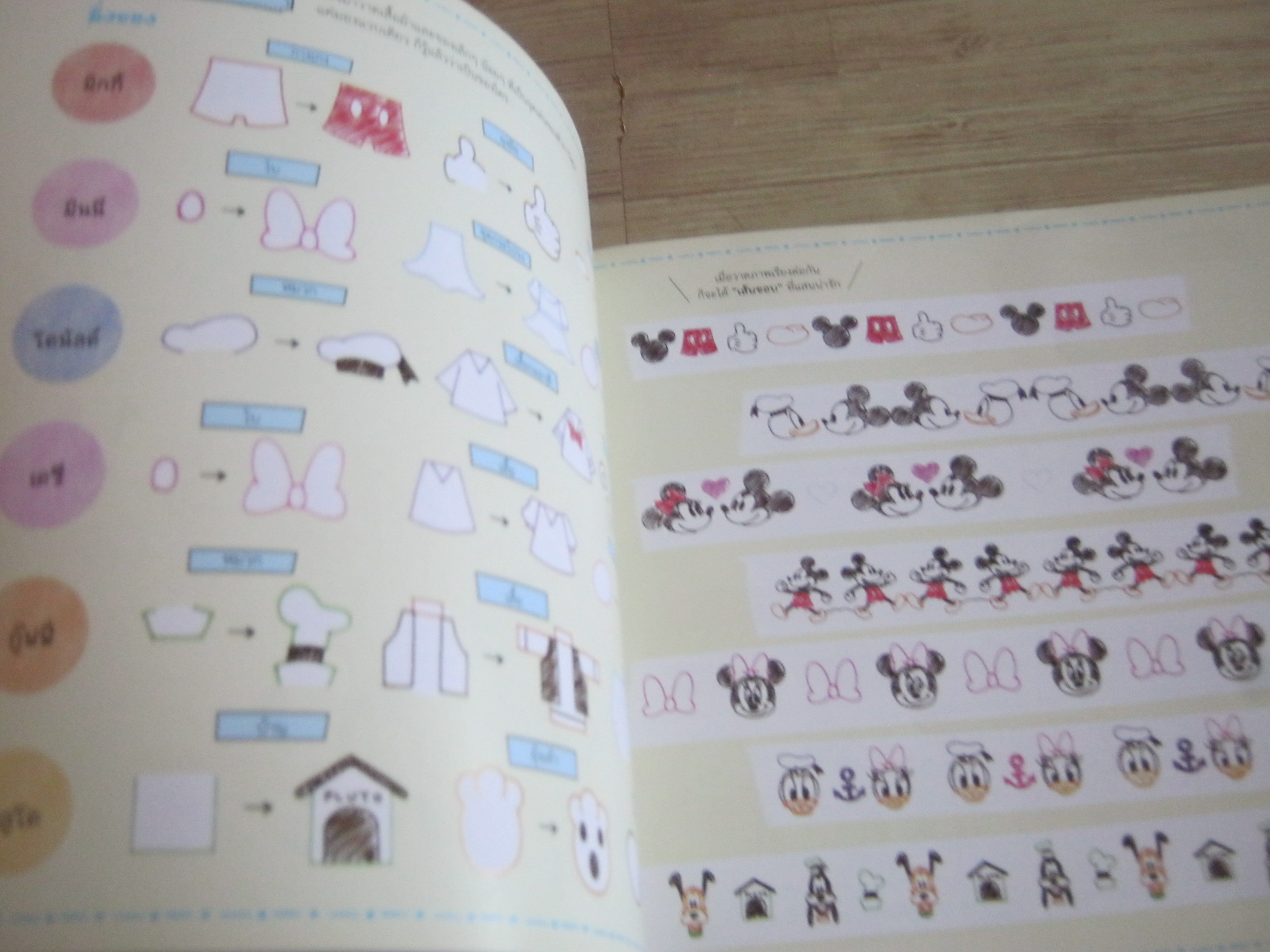 วาดภาพการ์ตูนดิสนีย์ด้วยปากกาลูกลื่น ซะกะเบะ คิเม บรรณาธิการ พรรณี ยมาภัย แปล