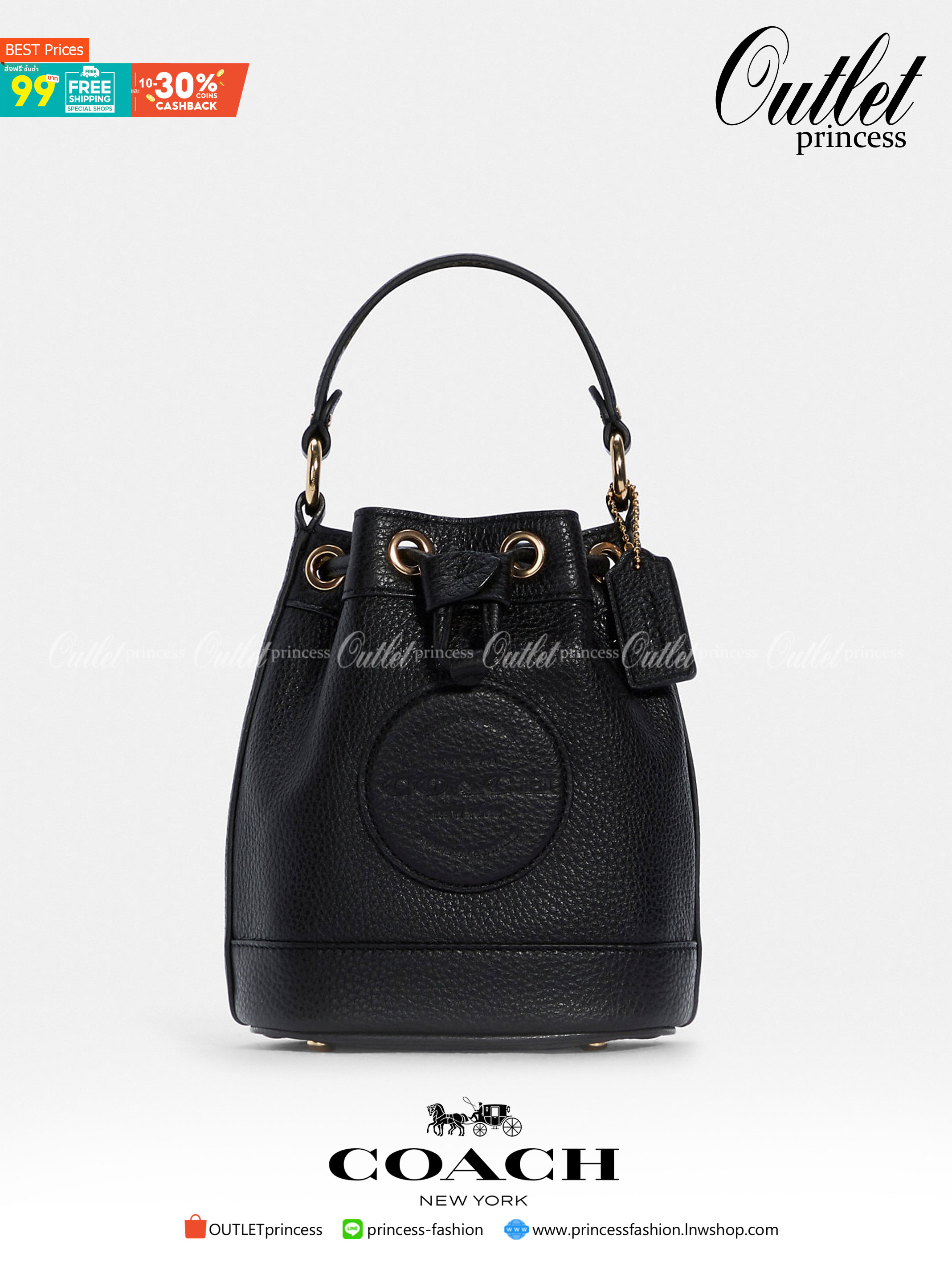 COACH C5121 DEMPSEY DRAWSTRING BUCKET BAG 15 WITH COACH PATCH น้องคนสวยมาใหม่จ้า ละมุนคุณหนูต้องมาอีกแล้วแหละ กระเป๋าทรงถังไซส์มินิ ใช้งานง่ายด้วยการรูดหนังปิดรอบปากกระเป๋า ทุกอย่างลงตัวที่สุด!! มาพร้อมตัวห้อยรูปหัวใจสีทองกุ๊กกิ๊ก น่ารักมากๆ มีหูหิ้วในตัว