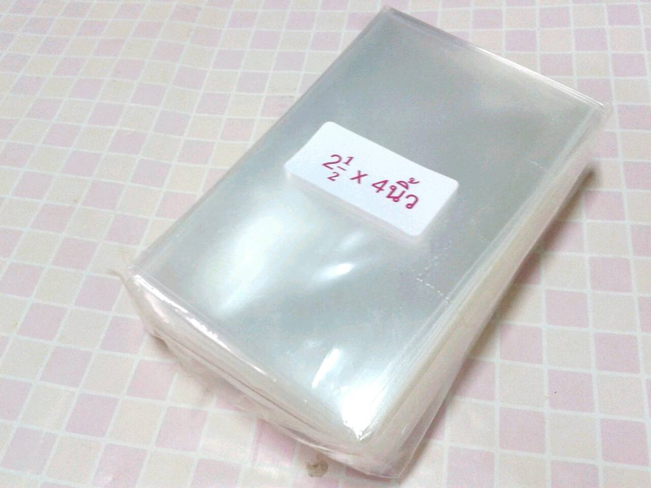 ถุงแก้ว ขนาด 2.5"x4"(100g) 150+ใบ