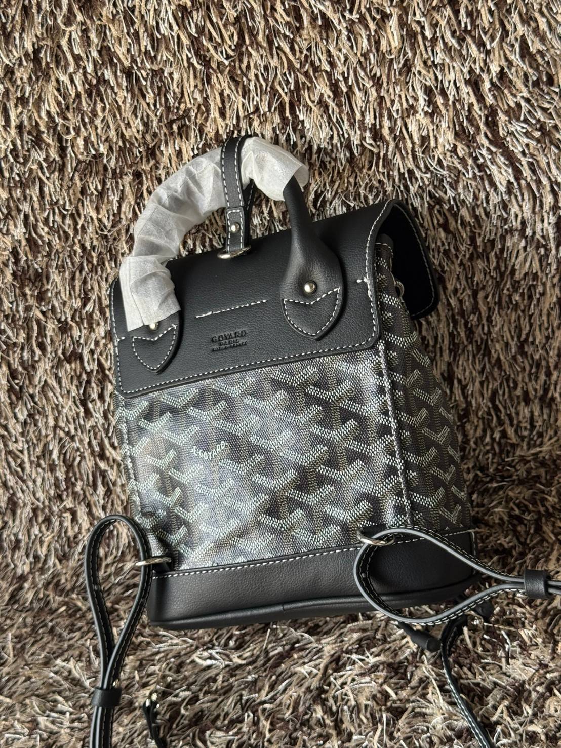 ORI หนังแท้ | Goyard Alpin Mini Backpack กระเป๋าเป้สะพายหลัง ปรับถือหรือสะพายข้างได้อย่างลงตัว ที่สามารถทำให้เป็นหลายรูปแบบ