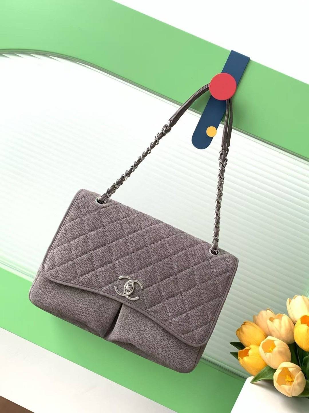 สลับแท้ New Chanel Classic flap bag (Ori)เทพ กระเป๋าสะพายหนังแท้ รุ่นวินเทจ เกรดดีสุด ผ่านทุก ตม 🤍 เกรดสั่งตัด ท็อปวีไอพี สลับแท้ 1:1 ภาพถ่ายจากงานขายจริง ใช้งานต่างประเทศได้