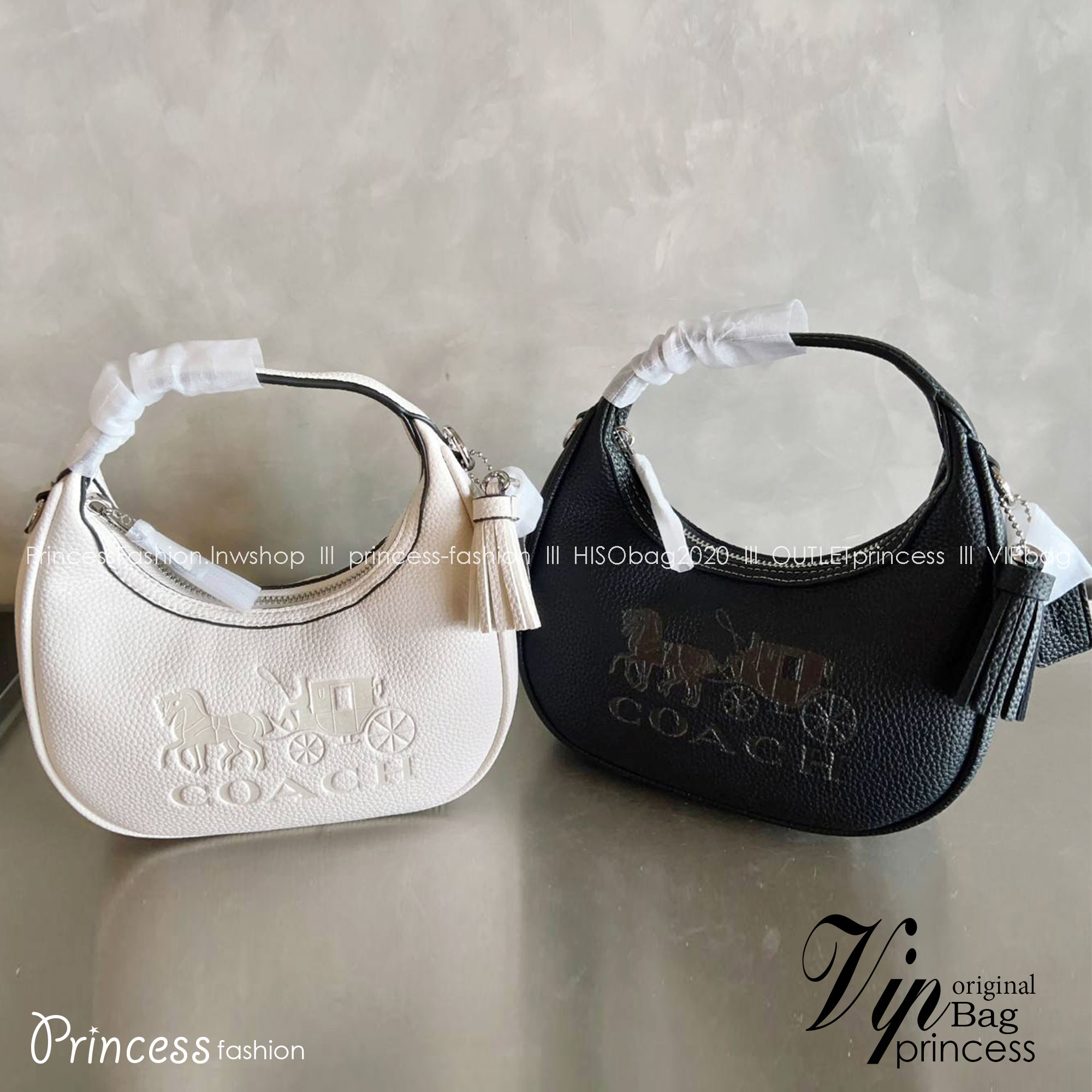 COACH CARMEN MINI CROSSBODY BAG กระเป๋ารูปทรงพระจันทร์โค้งมน น่ารักน่าใช้มากๆ!! เกรดท็อปออริ เกรดดีสุด สลับแท้ 1:1 ใช้ต่างประเทศได้