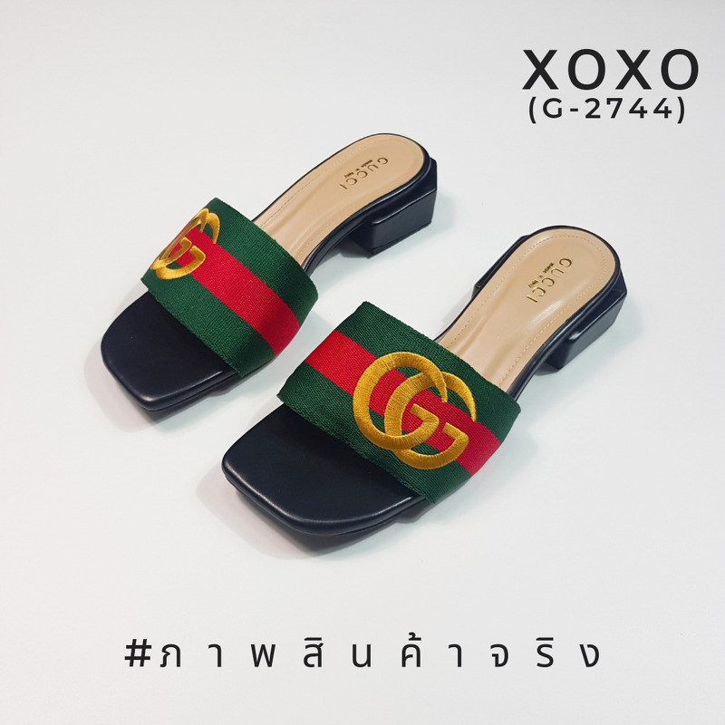 Gucci Flat Shoes งานสวม ลายผ้าสีลับปักแบรนด์ GG สวมใส่ง่าย มีส้นเล็กนเอยกำลังใส่สบาย น้ำหนักเบา ส้น 6 เหลี่ยม ด้านในรองนวมนุ่ม ใส่สบาย