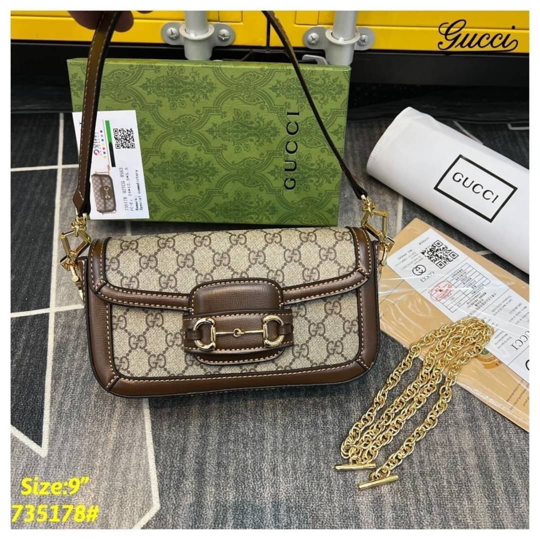 GUCCI Horsebit 1955 shoulder bag ภาพถ่ายจากงานขายจริง ใช้งานต่างประเทศได้