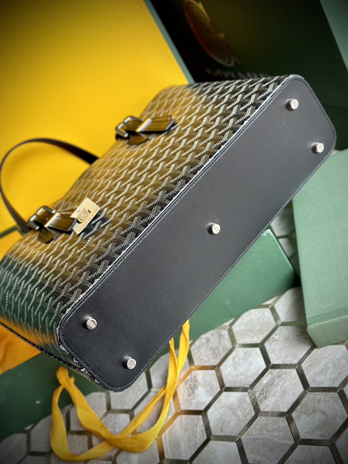 GOYARD Goyardine Sac Marie Galante MM / GOYARD Tote Bag กระเป๋าทรงโท้ทจุของได้เยอะ งานสวยเนี๊ยบ เกรดออริ สลับแท้ 1:1 ใช้ต่างประเทศได้