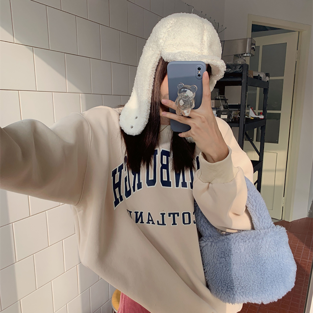 พร้อมส่ง 🩳🥛 Endo sweater เสื้อสเวตเตอร์แขนยาวพิมพ์ลายเก๋ (IN36236)