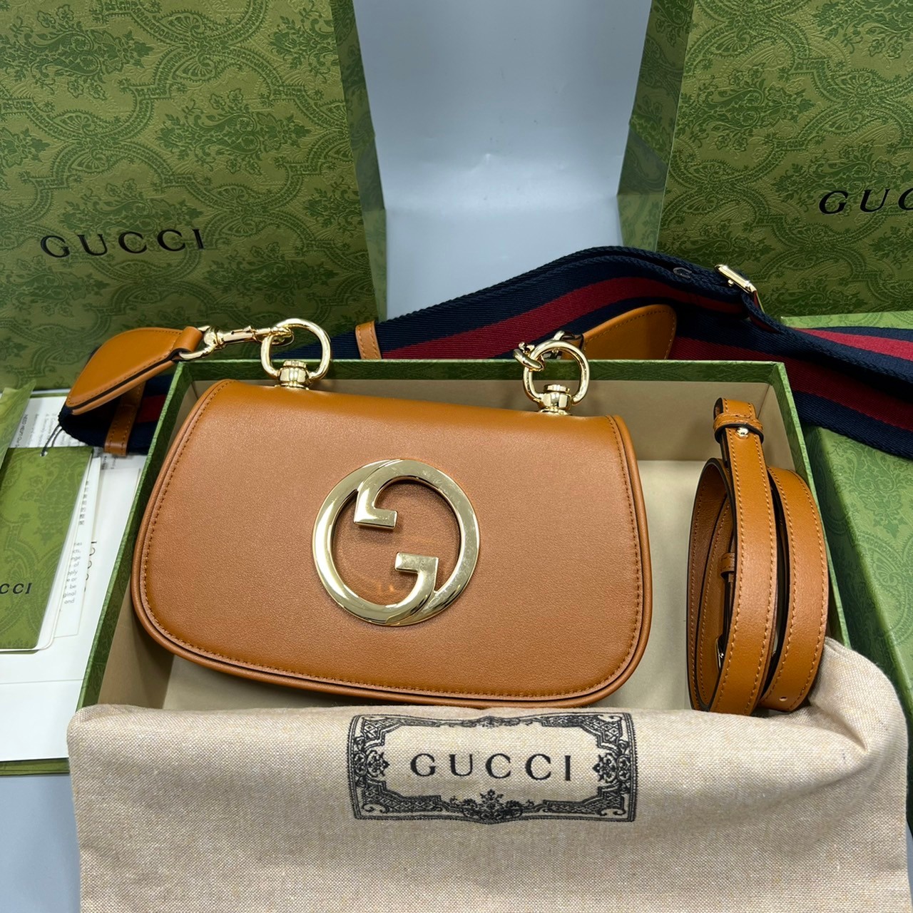 GUCCI Blondie mini bag เกรดเทพออริจินล หนังแท้ ภาพถ่ายจากงานขายจริง ใช้งานต่างประเทศได้ ผ่านทุก ตม