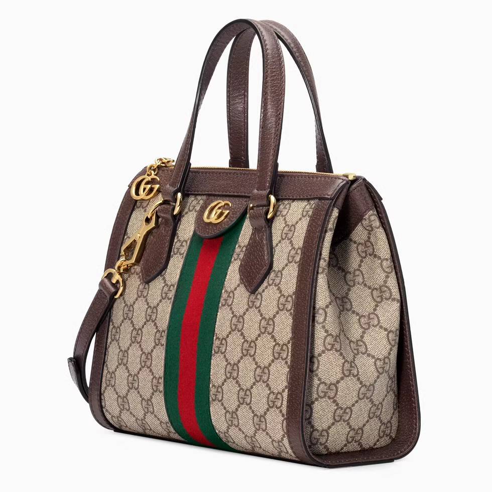 GUCCI Ophidia Small GG Tote Bag GC CLASSIC SMALL TOTE BAG WITH GWP กระเป๋าถือ/สะพาย อีกรุ่นหายาก ที่คงความสวยคลาสสิค และเรียบหรู วัสดุหนังแคนวาส ดีไซน์แถบคาดโดดเด่น รูปทรงสวยน่าใช้มากๆ สะพายขับผิว เปิด-ปิดกระเป๋าด้วยซิป หัวซิปตัว G อะไหล่สีทอง ภายในโล่งกว