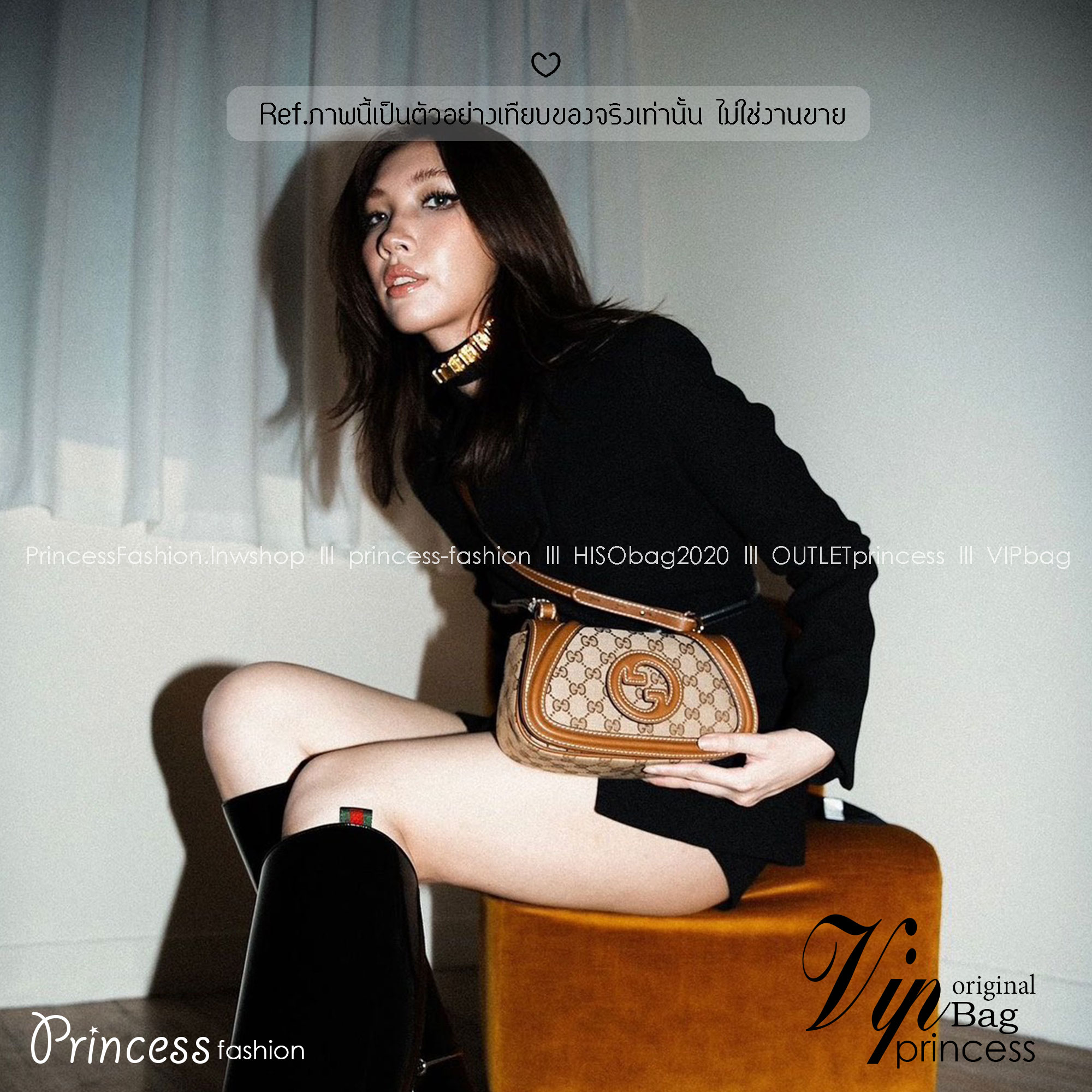 Gucci Blondie mini shoulder bag กระเป๋าสะพายรุ่นใหม่สุดไอคอนนิก ไซส์มินินน่ารักน่าใช้ ดีไซน์วินเทจยุค 70 เป็นความหรูหราที่สามารถใช้งานได้จริง