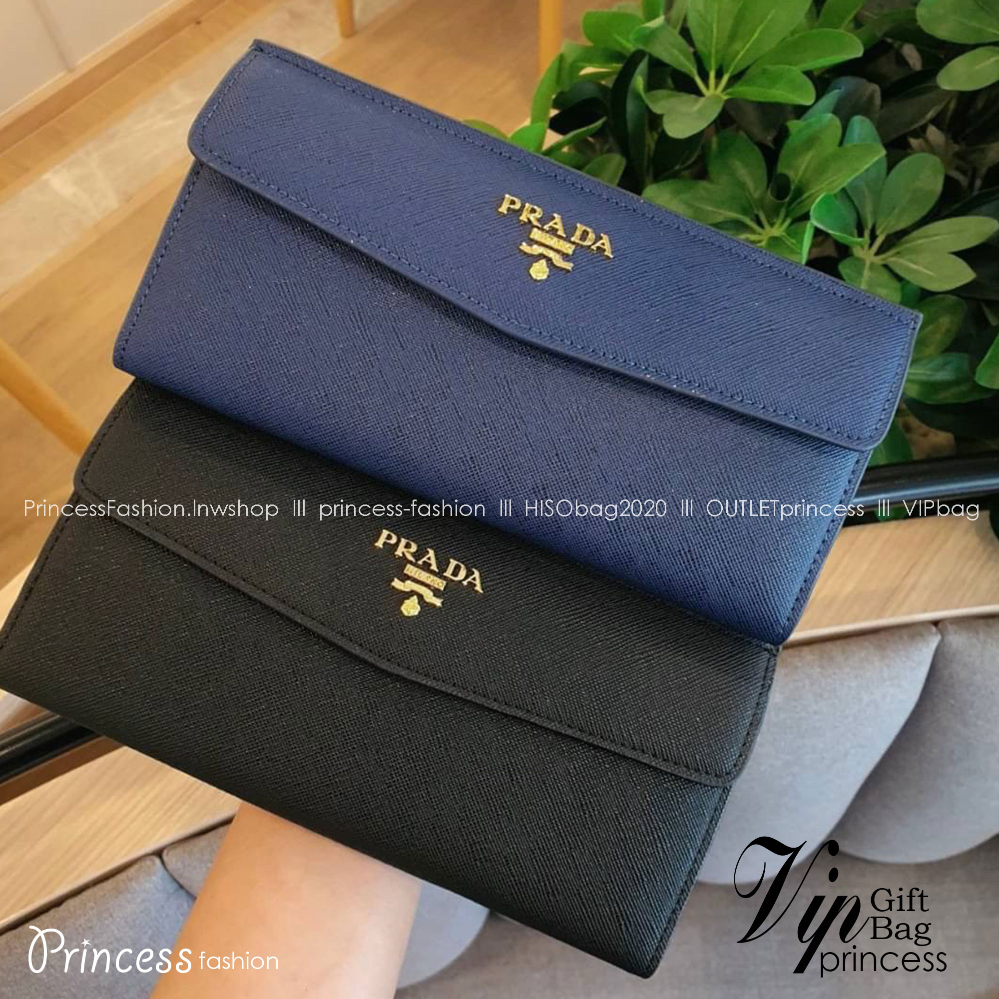 PRADA LONG WALLET กระเป๋าสตางค์รับทรัพย์ ทรงหรู จากแบรนด์ PRADA ลายหนัง SAFFIANO มีช่องใส่บัตร ถึง 12 ช่อง และช่องซิปใส่ของจุกจิกได้ น้ำหนักเบา จับถนัดมือ ขนาดกำลังดีคะ ถือแล้วดูดี อะไหล่ทองสุดหรู ใช้แล้วสวยแน่นอนค้า