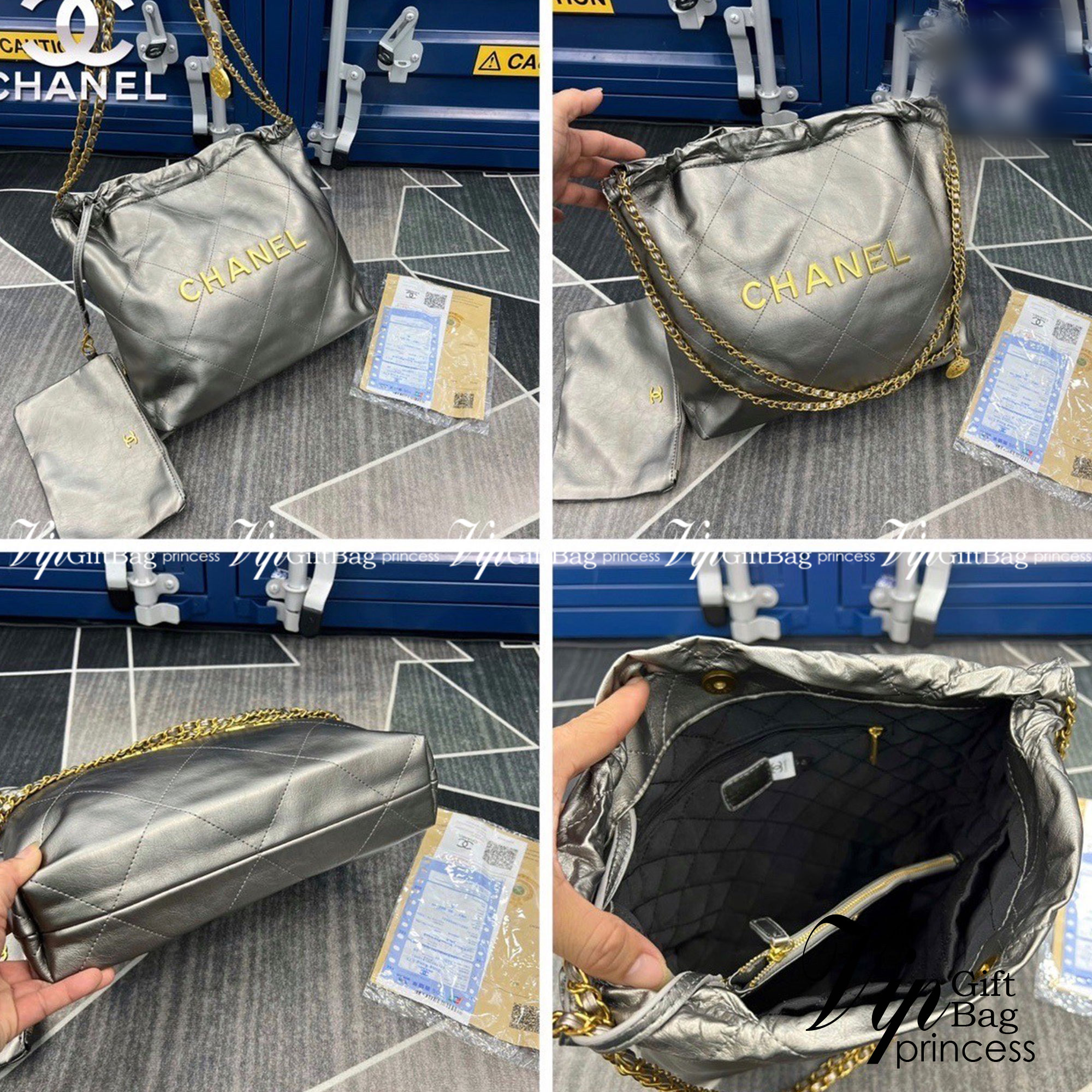 Chanel ss22 Logo CC shopping tote / Chanel 22 handbag 12" มาแรงที่สุดในตอนนี้ก็คือรุ่นนี้เลย ใช้งานง่ายรุ่นนี้สามารถใช้ได้ทั้งผู้หญิงและผู้ชายน้า เกินต้านที่สุดกับไอเท็มนี้ ที่สาวๆหรือใครๆก็ต้องมีแล้ว!! แค่เห็นก็หลงรัก กระเป๋าทรงสวย