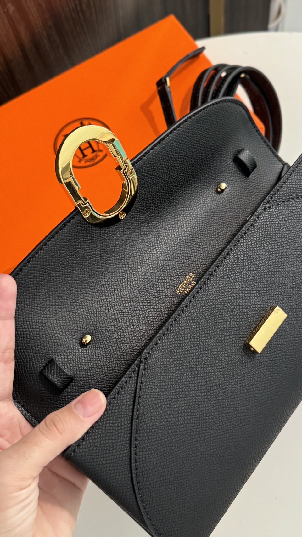 HERMES Chaine d'Ancre To Go wallet กระเป๋าถือสะพายแบรนด์หรู ดีไซส์กระเป๋าสตางค์ใบยาว Long wallet in Epsom Saddle-stitch เกรดออริ สลับแท้ 1:1 ใช้งานต่างประเทศได้ ภาพถ่ายจากงานขายจริง