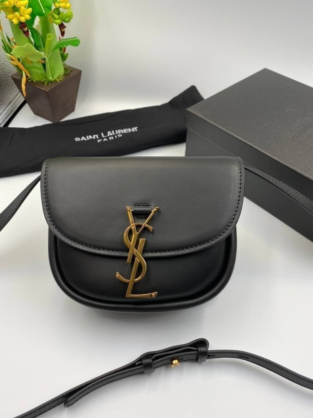 VIP 】หนังแท้ YSL SAINT LAURENT BORSA SATCHEL KAIA PICCOLA IN MORBIDA PELLE พร้อมส่งที่ไทย