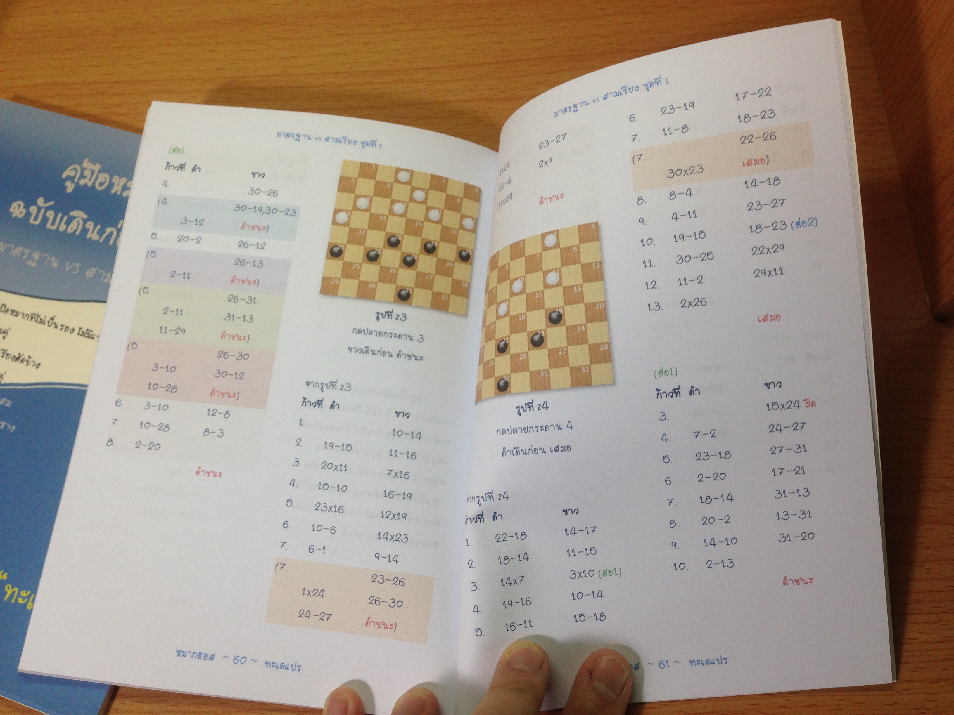 ชุดคู่มือหนังสือหมากฮอสฉบับเดินก่อน