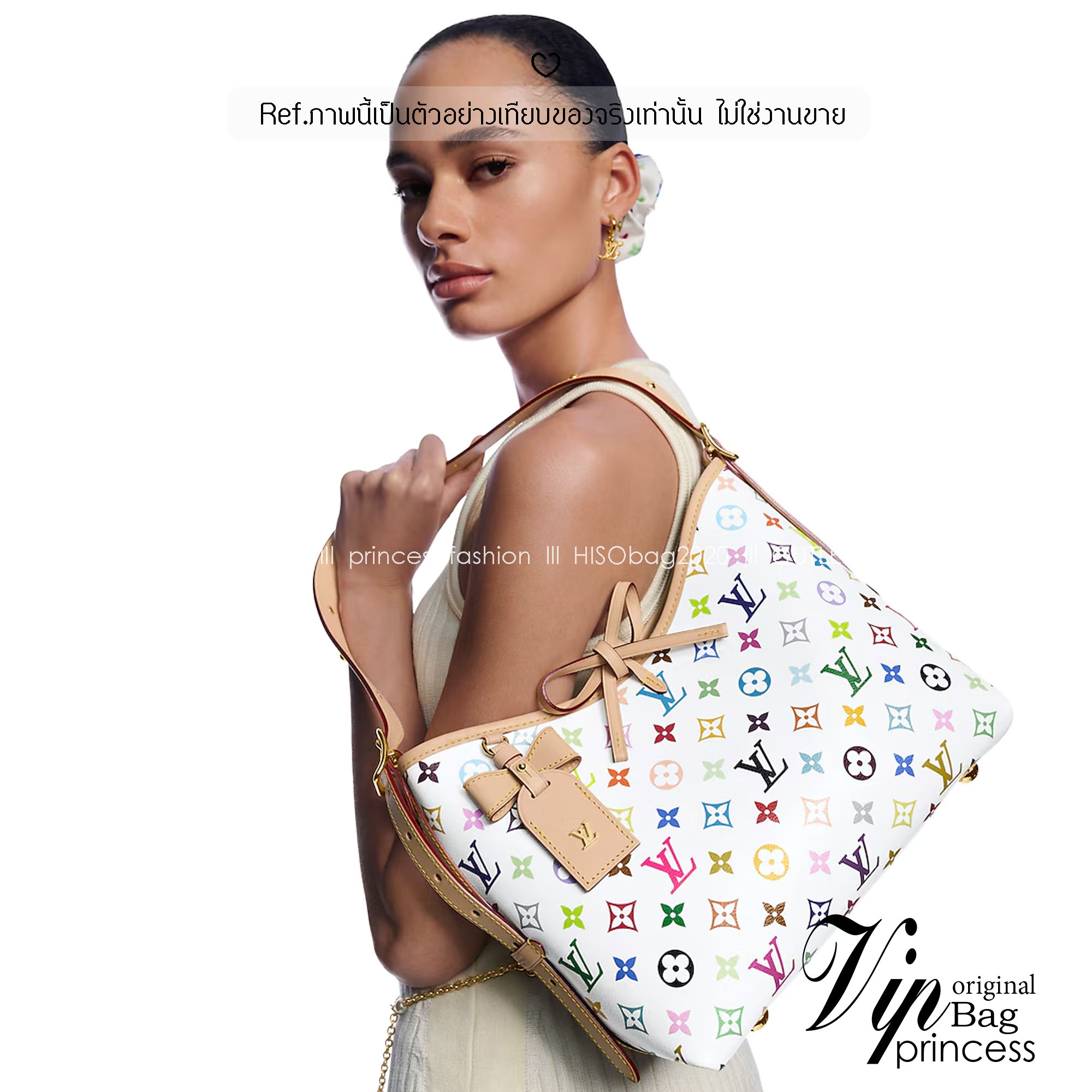 LV x TM CarryAll PM bag Multicolor Monogram Canvas กระเป๋าสะพายไหล่ทรงสวย รุ่นลิมิเต็ดสุดคลาสสิก แต่งแต้มดีเทลเปี่ยมชีวิตชีวา แคนวาสโทนสีสดใสดีไซน์ใหม่จากพาเลตต์สีเอกลักษณ์