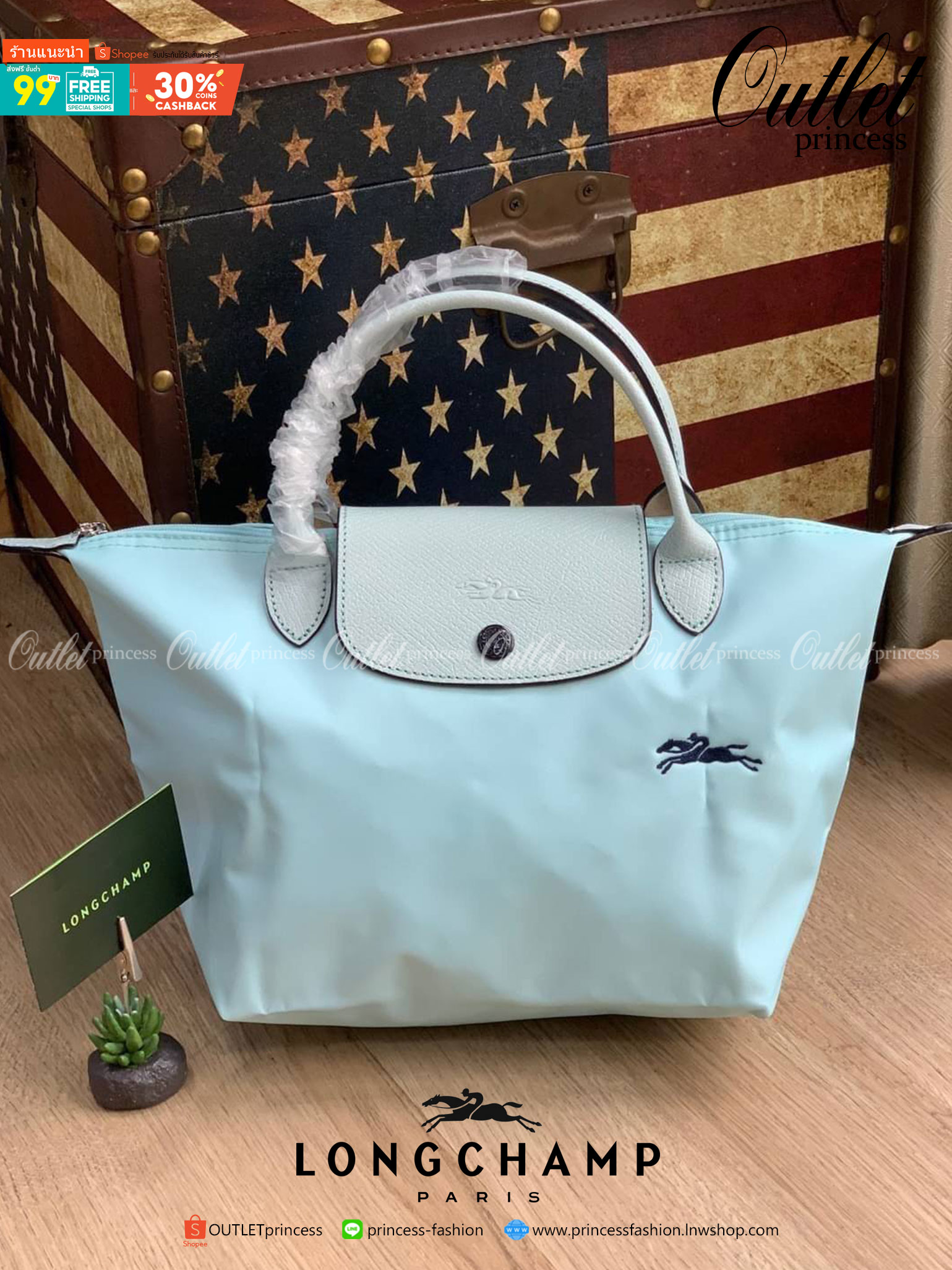 ของแท้ 💯% Longchamp Le Pliage Top Handle S พลาดไม่ได้กับสีใหม่แบบพาสเทล มองแล้วสบายตา