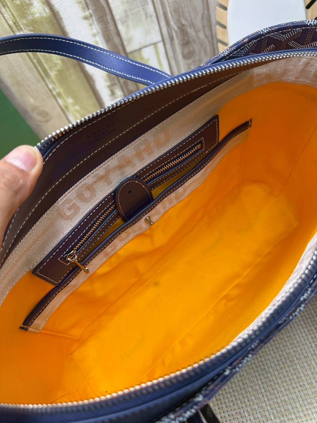 7 สี ORI หนังแท้ | GOYARD Goyardine Sac Marie Galante 35cm / Goyard Tote Bag กระเป๋าสะพายทรงโท้ท พร้อมหูจับใช้งานง่าย ภายในโล่งกว้าง หรูหราลงตัว