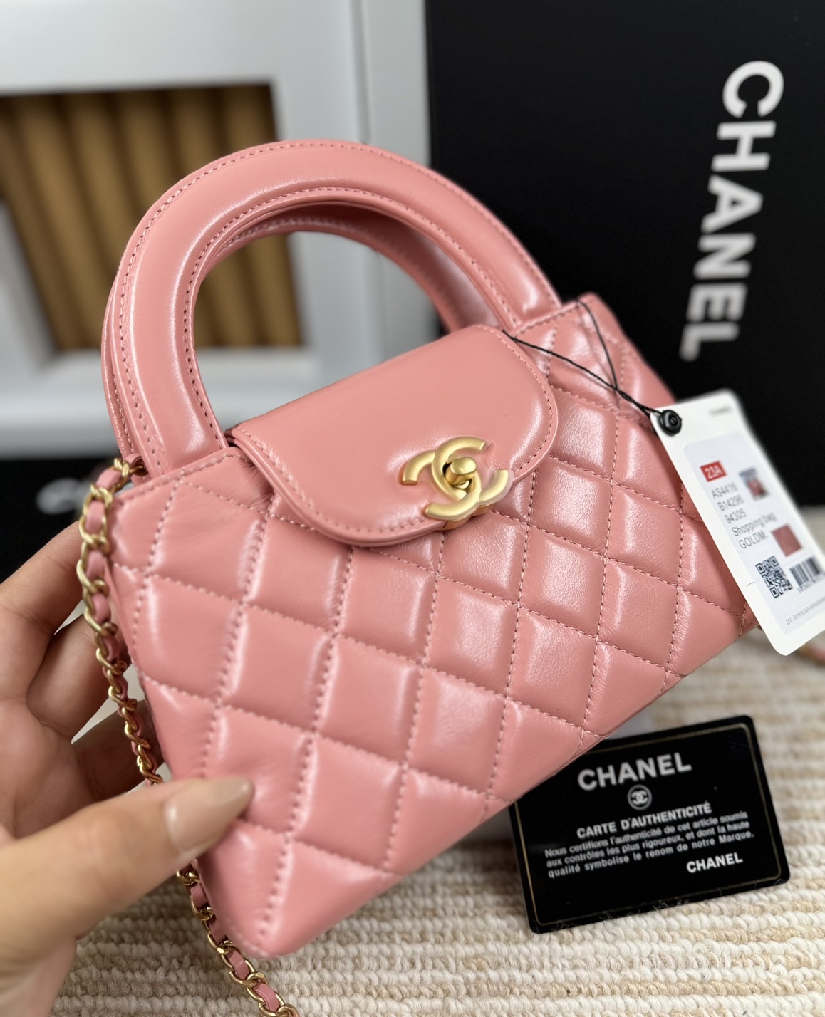 Chanel mini kelly flap bag เกรดออริ สลับแท้ 1:1 ใช้งานต่างประเทศได้