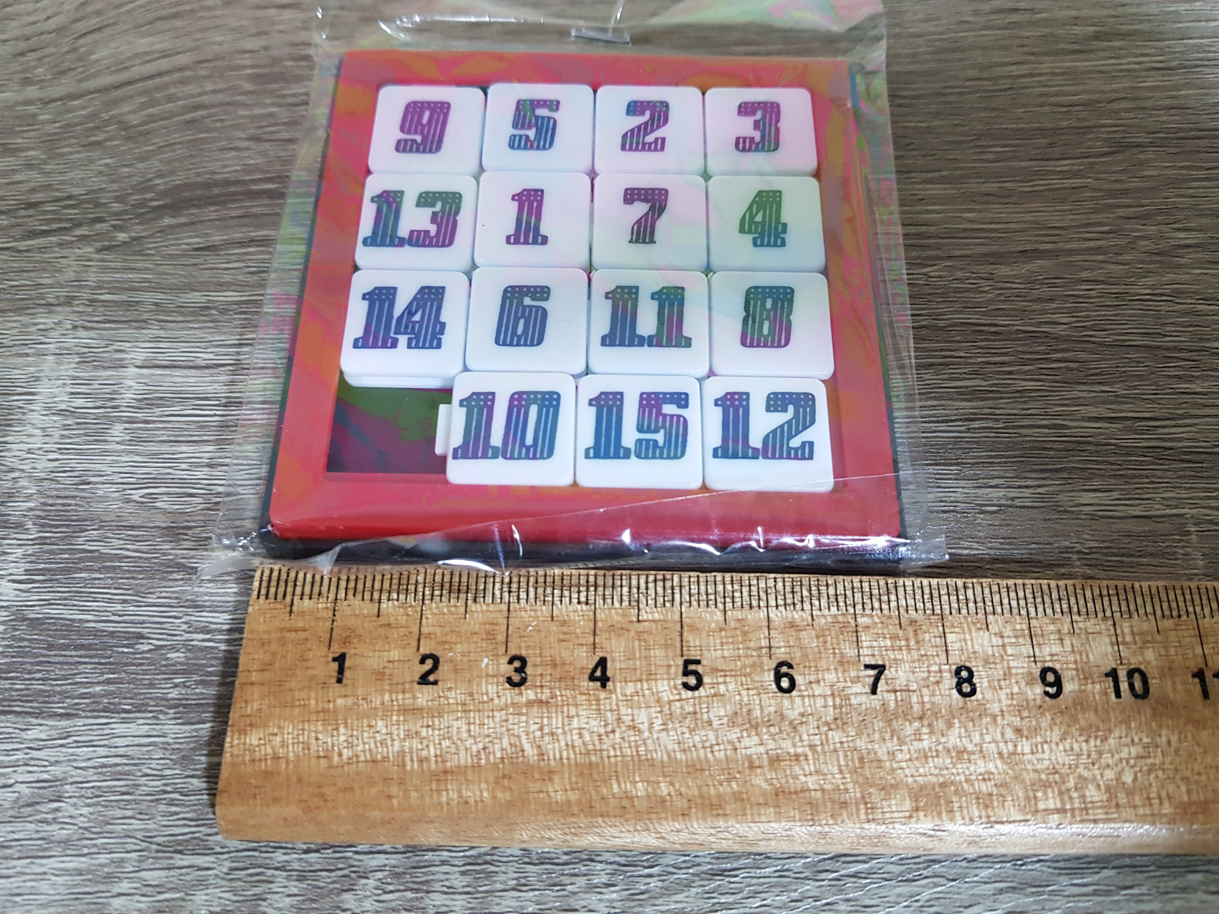 เกมเลื่อนเรียงตัวเลขแบบพลาสติก 1-15