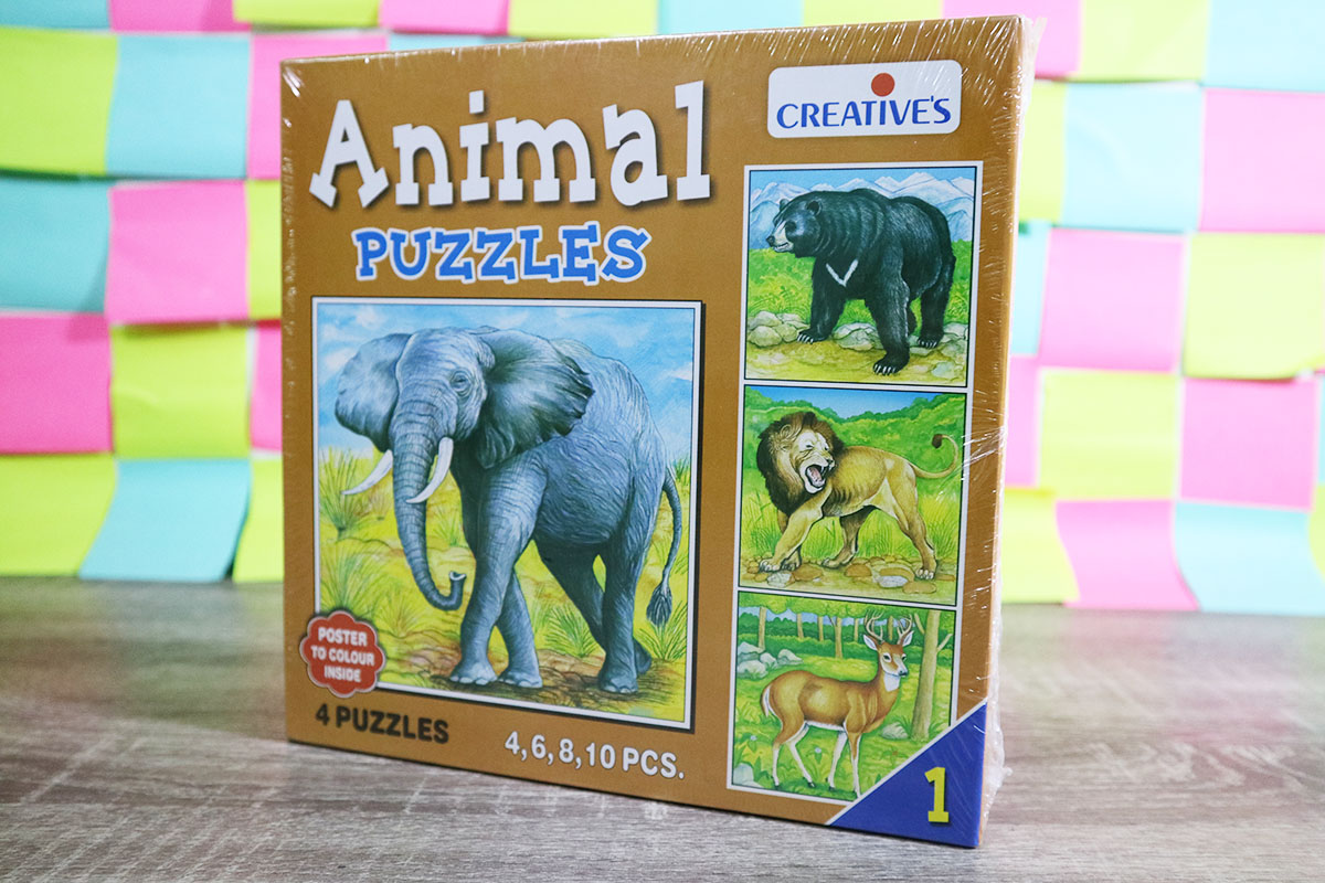จิ๊กซอสัตว์ 4,6,8,10 ชิ้น(Animal Puzzles 1)