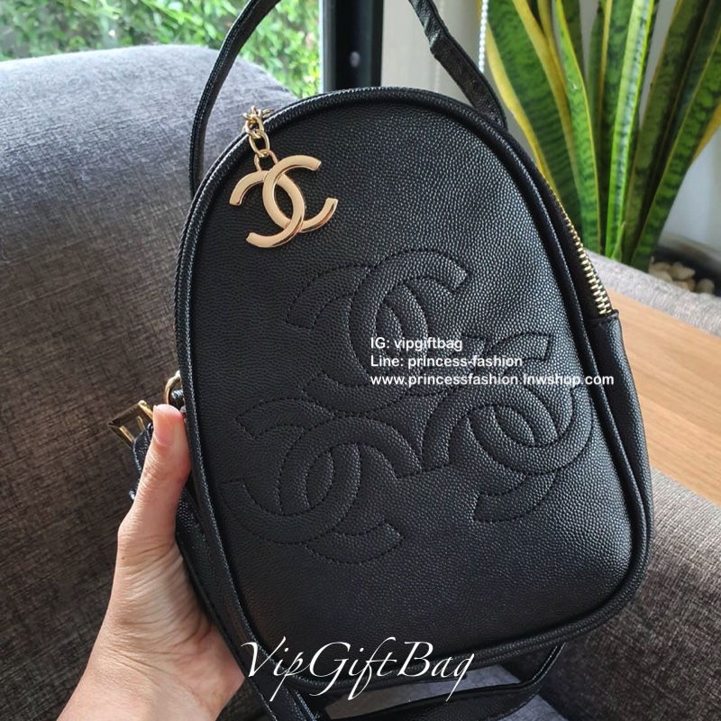Chanel mini triple logo cross body bag
