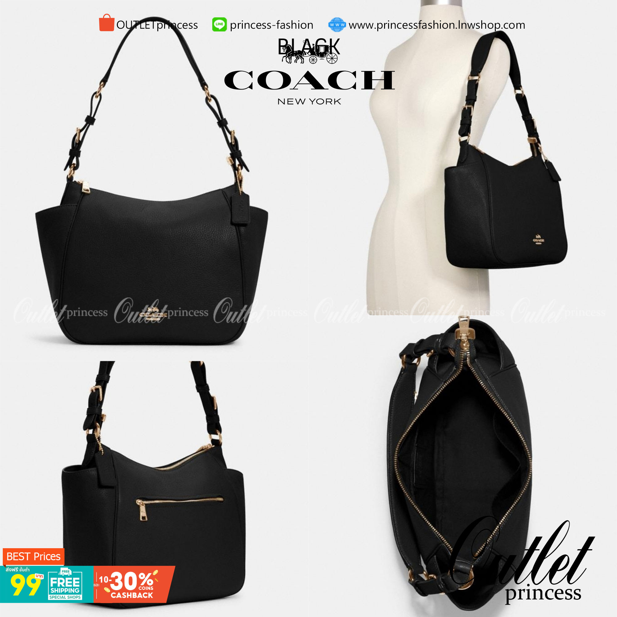 สินค้าออกใหม่ พร้อมคอลเลคชั่นสีใหม่ล่าสุดค่ะ! COACH RORI SHOULDER BAG ((C2855)) พร้อมส่งที่ไทย สวยก่อนใครแน่นอนค่ะ! กระเป๋าสะพายไหล่ หนังแท้ชั้นดีที่สุด หนังนิ่ม ทรงสวย หลงรักแน่นอนค่ะ