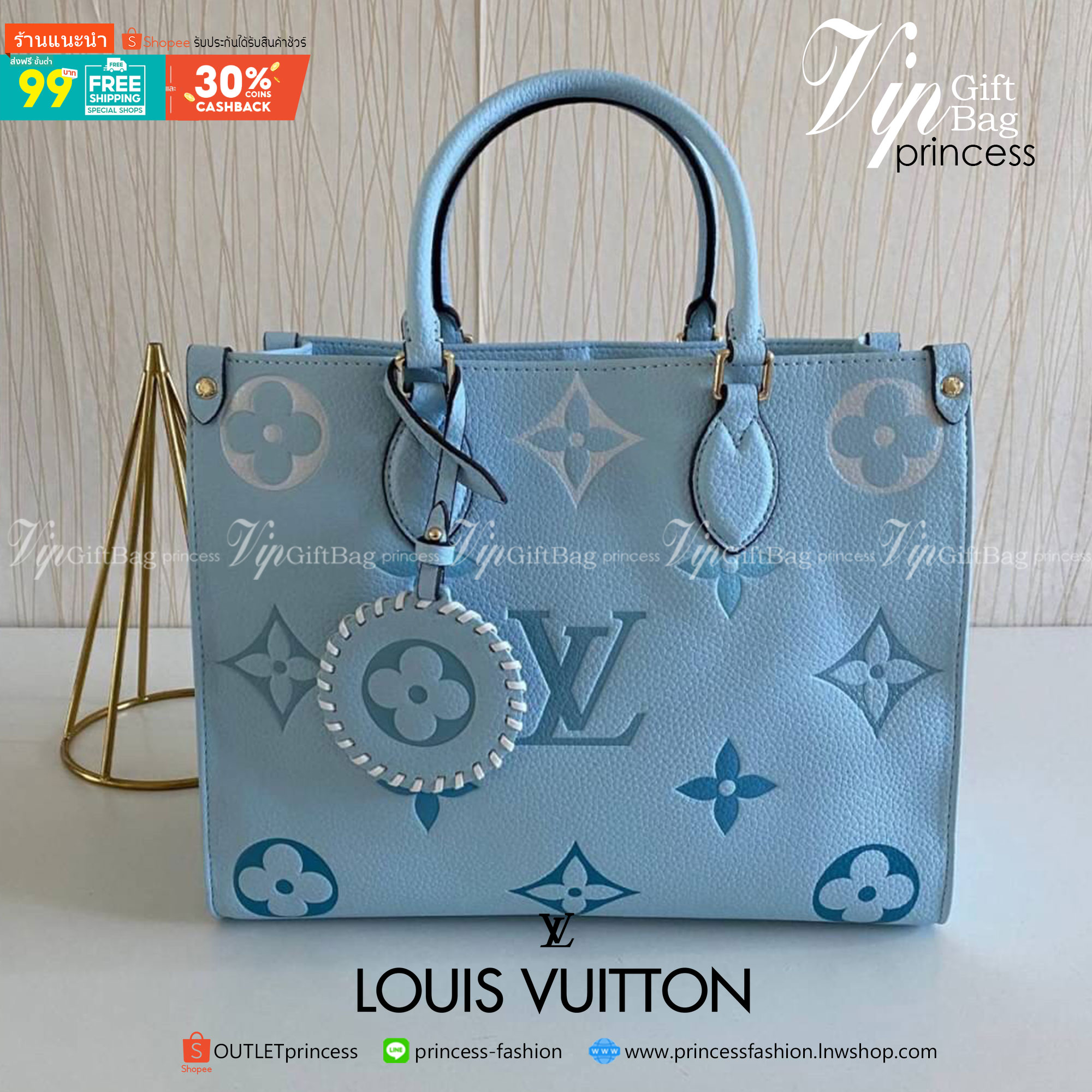 พรีเมี่ยมกิ๊ฟแท้ 100% 】พร้อมส่งที่ไทย!! ที่นี่ที่เดียว Louis Vuitton Shopping Bag Pastel Collection งานหนังแท้ทั้งใบ สีพาสเทลสวยละมุนมากค่ะ มีจำนวนจำกัดนะคะ