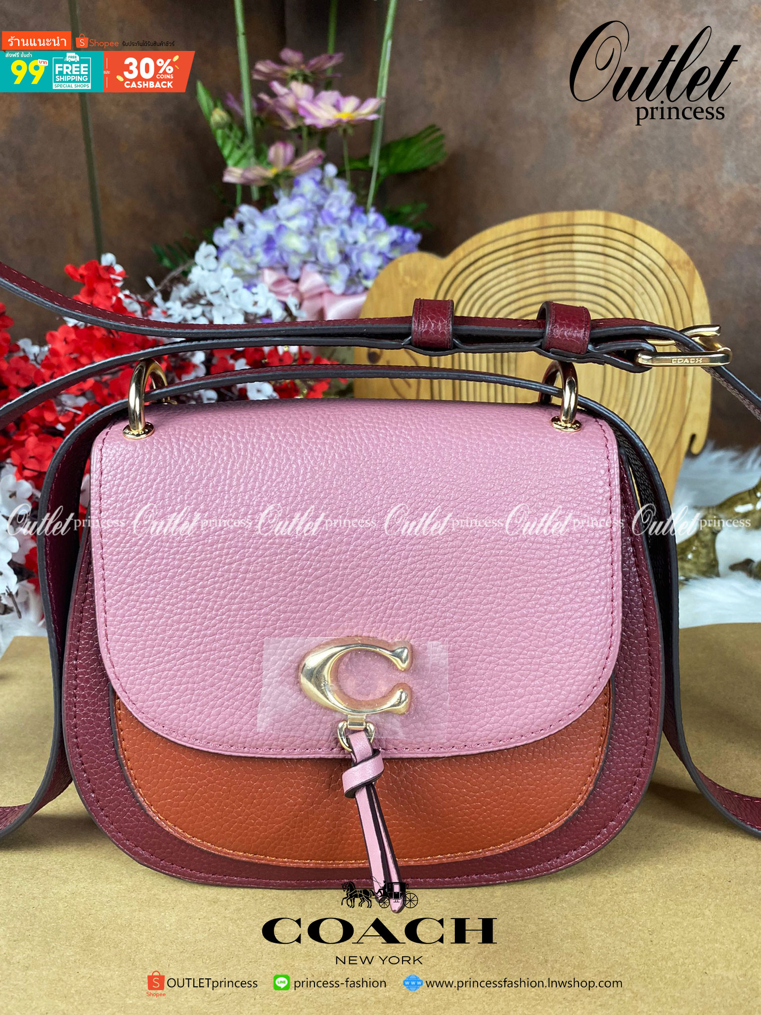 OUTLET 】COACH REMI SADDLE BAG IN COLORBLOCK ((1330)) รุ่นแนะนำ คลาสสิคน่าใช้มากๆ วัยใสๆใช้ดีค่ะ 😘 พร้อมส่งที่ไทยอีกครั้ง! กระเป๋าสะพายข้าง//ครอสบอดี้ร์//หรือทบเป็นสายคู่สะพายไหล่ได้ค่ะ แล้วแต่ชอบเลยค่ะ! วัสดุหนังแท้ ลายหนังสวยมากๆค่ะรุ่นนี้ หลงรัก