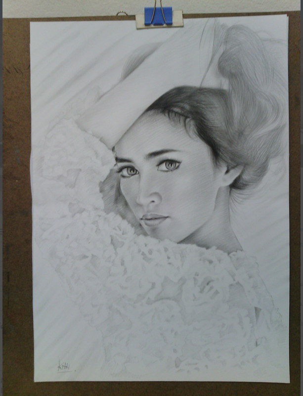 วาดภาพคนเหมือน ดินสอ