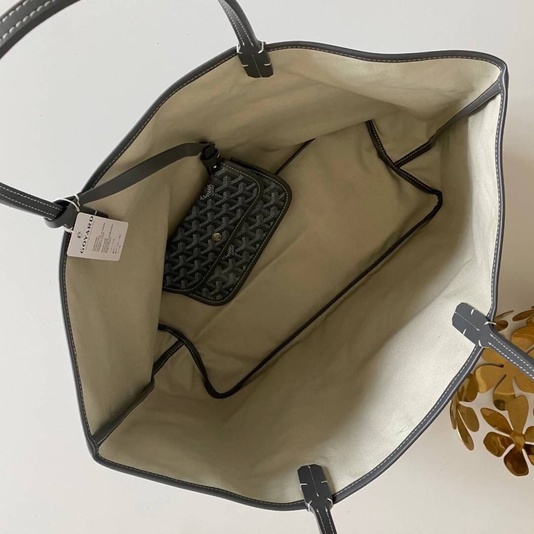 VIP 】หนังแท้ GOYARD SAINT LOUIS GM TOTE BAG กระเป๋าทรง SHOPPING ขนาดใหญ่กำลังดี สวยหรูคลาสสิคไม่มีเอ้าท์ ภายในโล่งกว้าง ใส่สัมภาระได้เยอะจุใจพร้อมส่งที่ไทยจองด่วนเลยค่ะ!