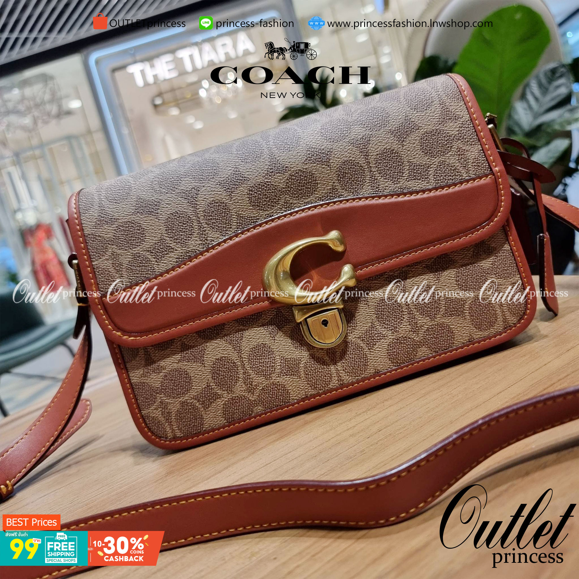 OUTLET 】COACH STUDIO SHOULDER BAG IN SIGNATURE CANVAS (C6639 C6640) สีใหม่รับความเฮง กับคอลเลคชั่นใหม่สุดอีกหนึ่ง!! มาแบบเลิศๆหรูๆมากแม่ กระเป๋าสะพายข้างลุคไฮน์ ที่ดีไซน์ออกมาได้ปัง และดูแพงมากๆ ด้วยดีเทลคลาสสิคผสานความเป็นเอกลักษณ์ เรียบง่ายแต่แฝงความมีด