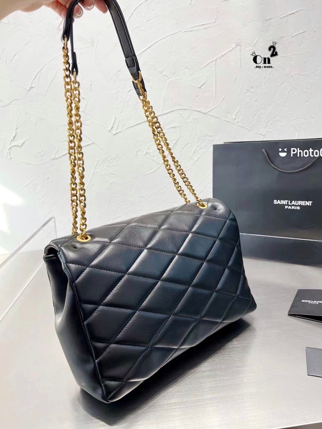 YSL JAMIE MEDIUM CHAIN BAG กระเป๋าสะพาย งานหนังสวยสมการรอคอยใครเล็งใบนี้มาแล้วน้า มาพร้อมสายโซ่สีทองเพิ่มความหรูขับผิว