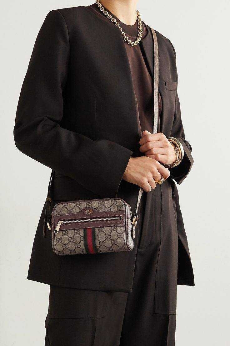 GUCCI Ophidia GG Crossbody Bag กระเป๋าครอสบอดี้ขนาดกำลังดี ดีไซน์ที่เป็นเอกลักษณ์ ใช้ได้ทุกโอกาส สายยาวปรับระดับได้ เปิด-ปิด ด้วยซิบ