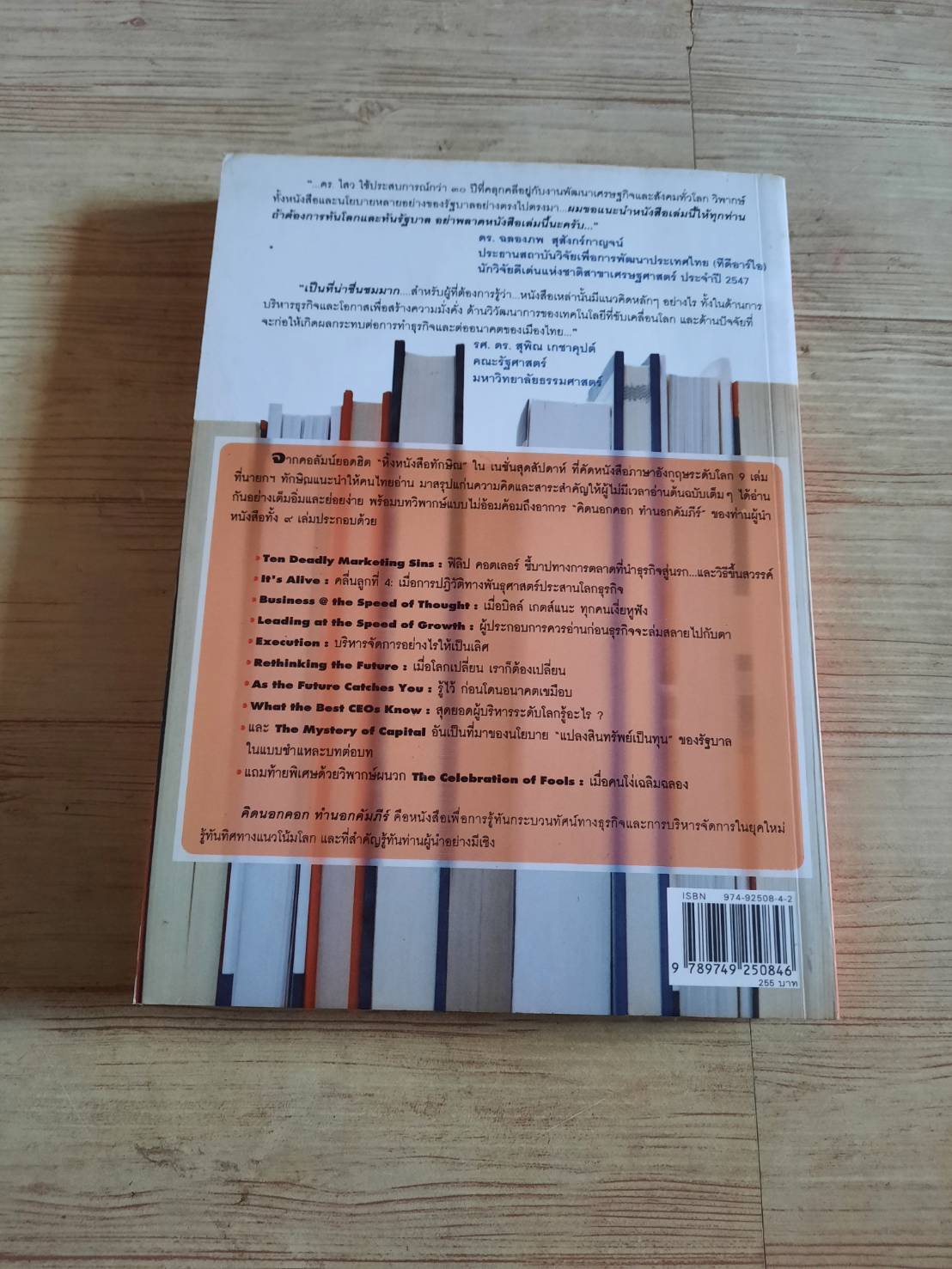 คิดนอกคอก ทำนอกคัมภีร์ พิมพ์ครั้งที่ 6 ดร.ไสว บุญมา เขียน